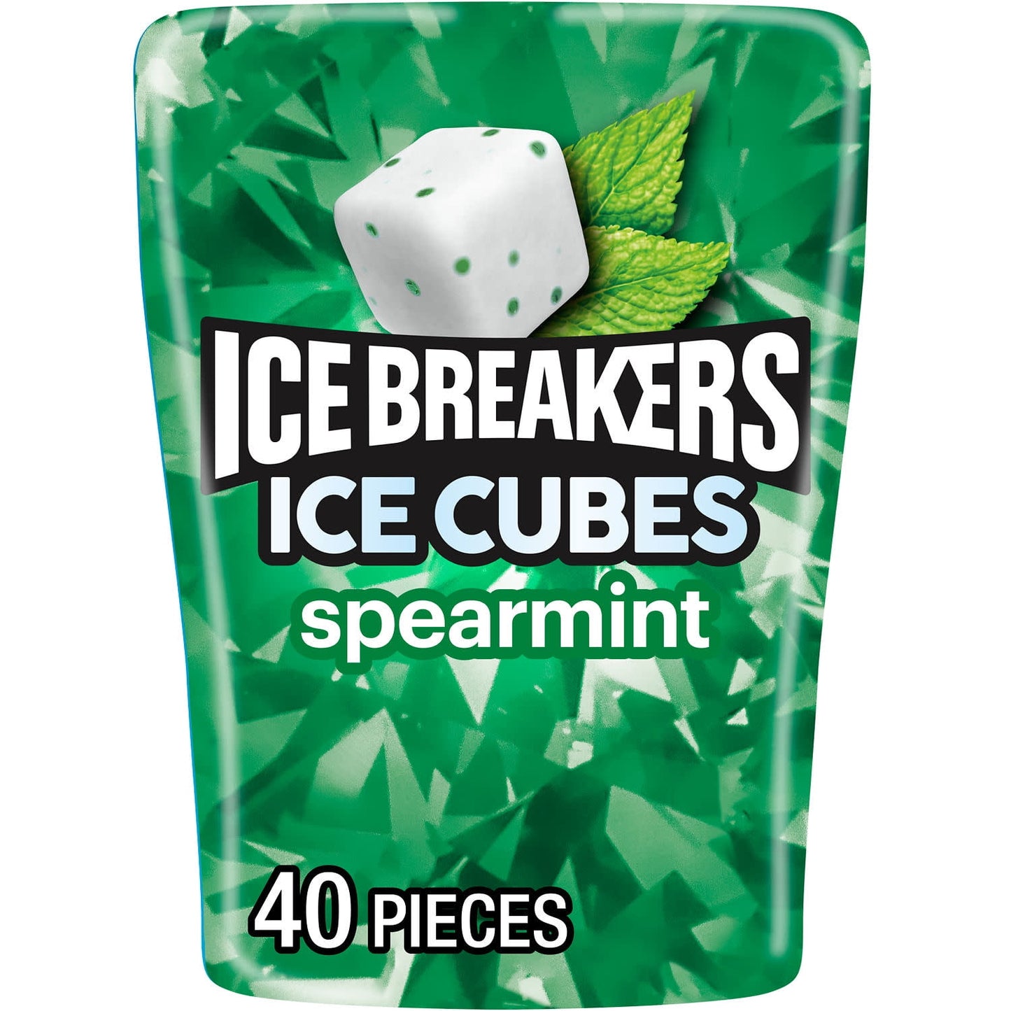 You never know when a quick jolt of flavor will come in handy. Fortunately, you don't have to guess. With this convenient 40 piece bottle of ICE BREAKERS ICE CUBES spearmint flavored sugar free chewing gum, you can have a sugar free burst of flavor by your side anywhere you go. Keep a bottle of chewing gum with you in the car, at home and in the office for quick, delicious satisfaction wherever the day takes you.