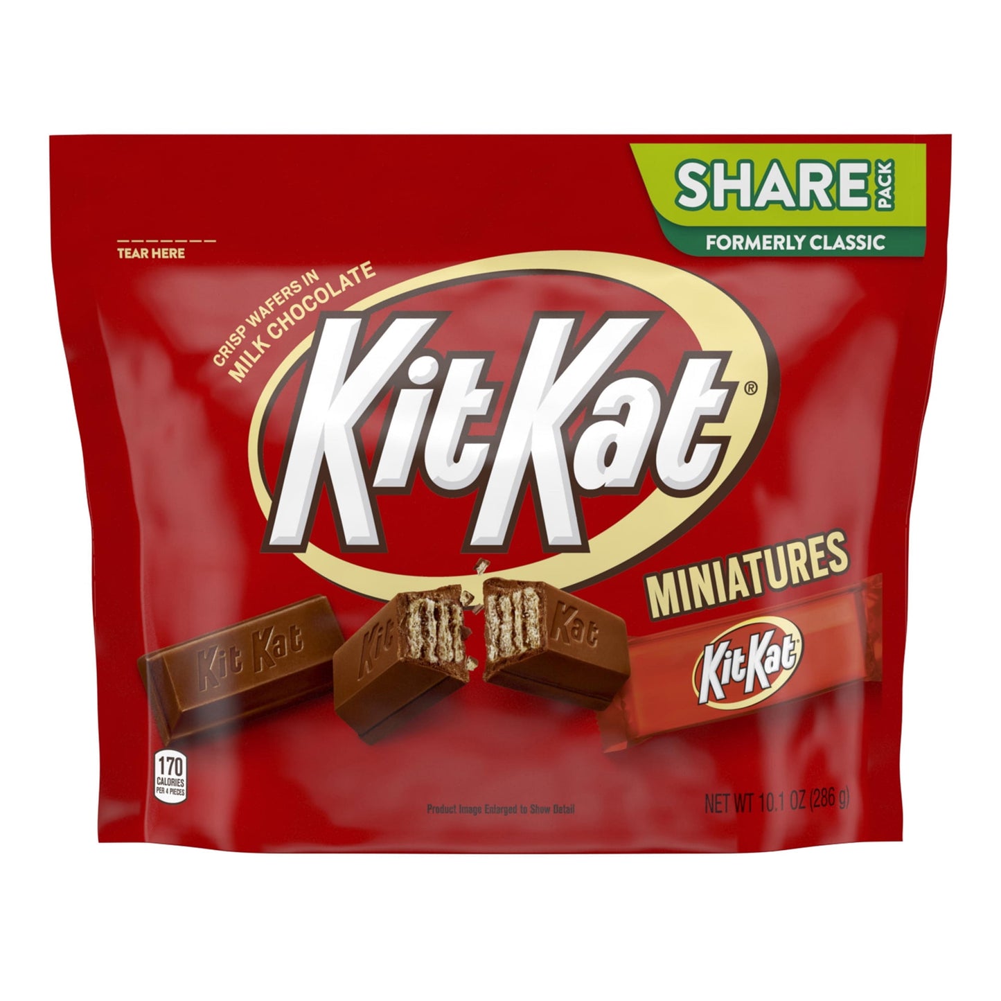 When you need a snack with crunch, look to KIT KAT Miniatures. They're a delicious combination of smooth milk chocolate and light crispy wafers and are perfect on the go!