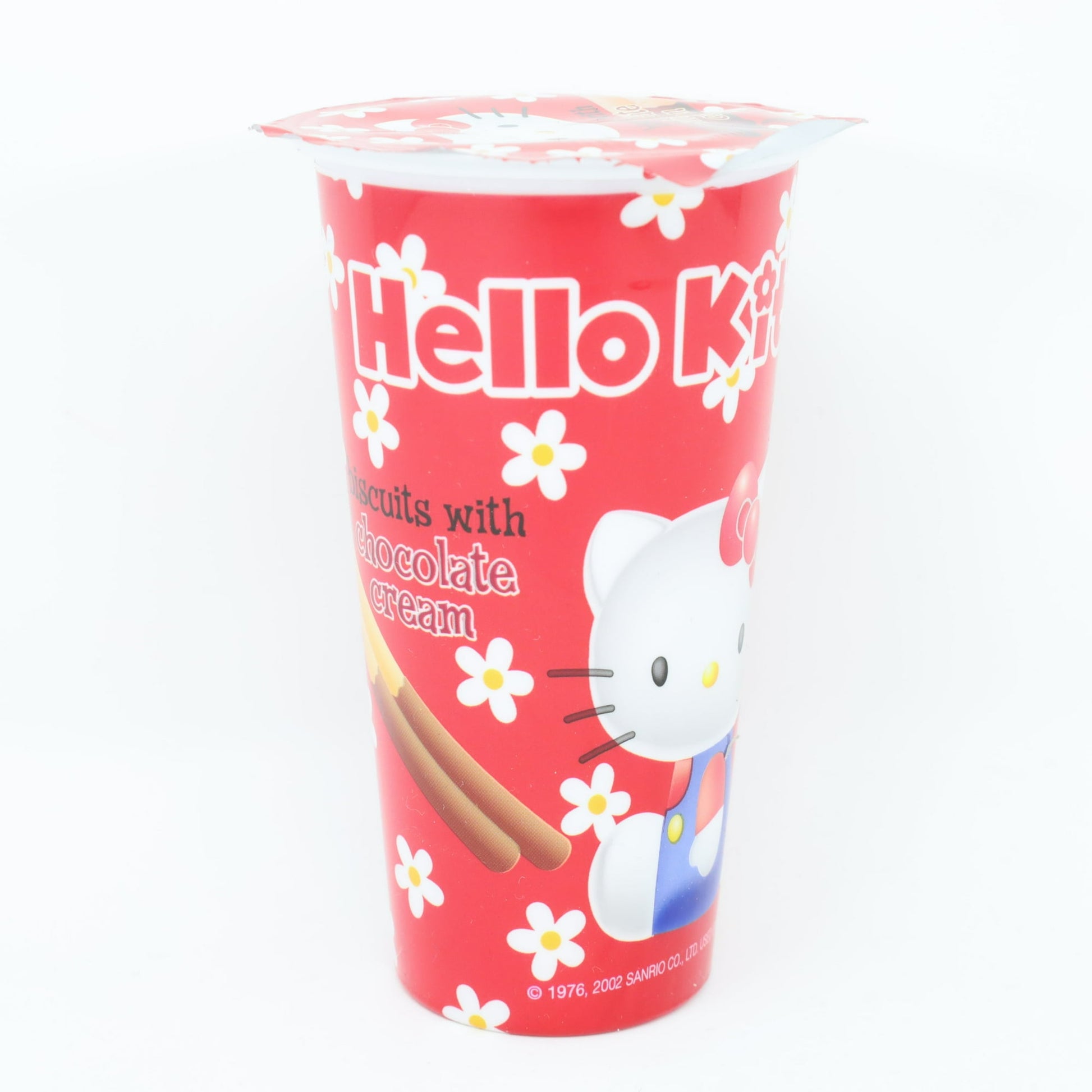 Product packaging, specifications and price are subject to change without notice. All information about the products on our website is provided for information purposes only. Please always read labels, warnings and directions provided with the product before use. Crunchy biscuit sticks with smooth and creamy chocolate frosting for dipping. Use as little or as much as you want, Hello Kitty approves!