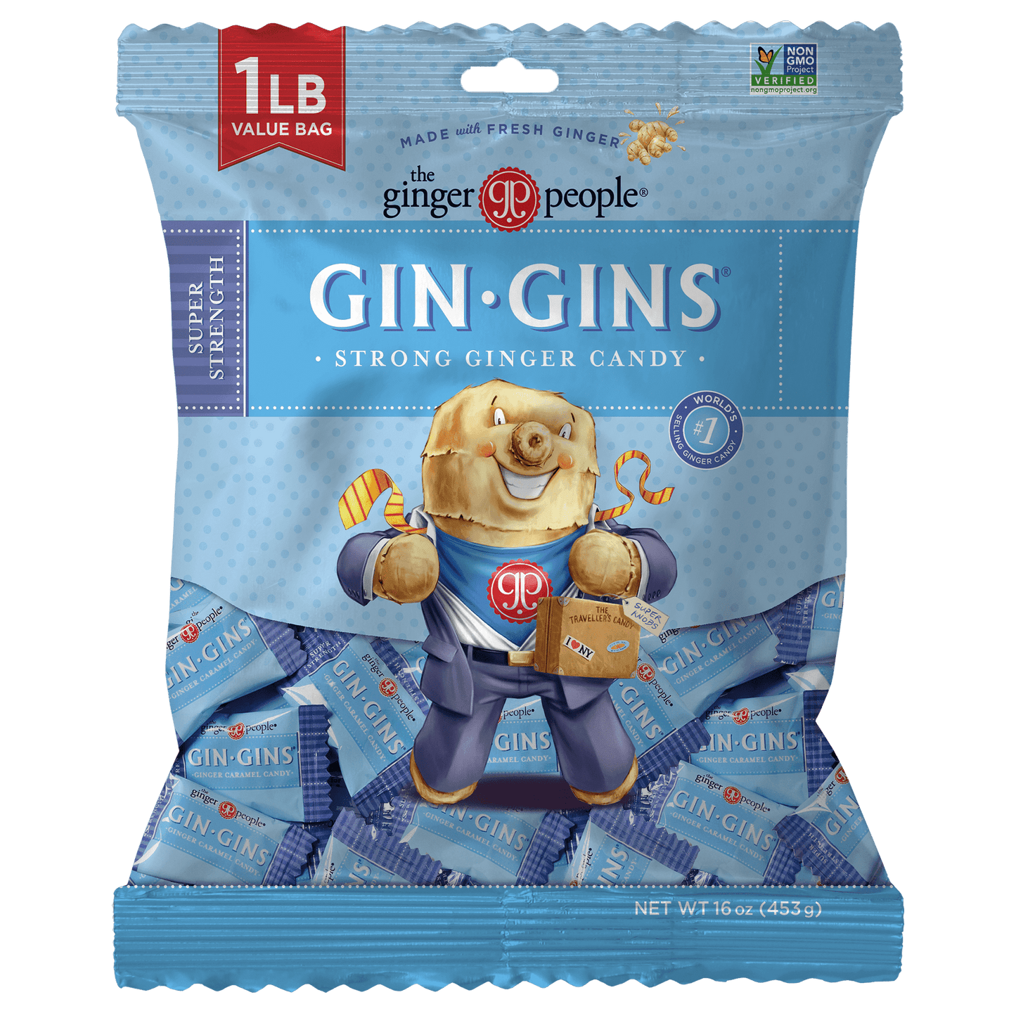 Life is better with GIN GINS super strength ginger candy as they are popular for healthy snacking, nausea, chemotherapy and motion sickness. The Ginger People creates great-tasting products made from sustainably sourced ginger and turmeric that supports overall health and wellness. Enjoy these super-delicious, super-soothing products made for a healthy lifestyle.