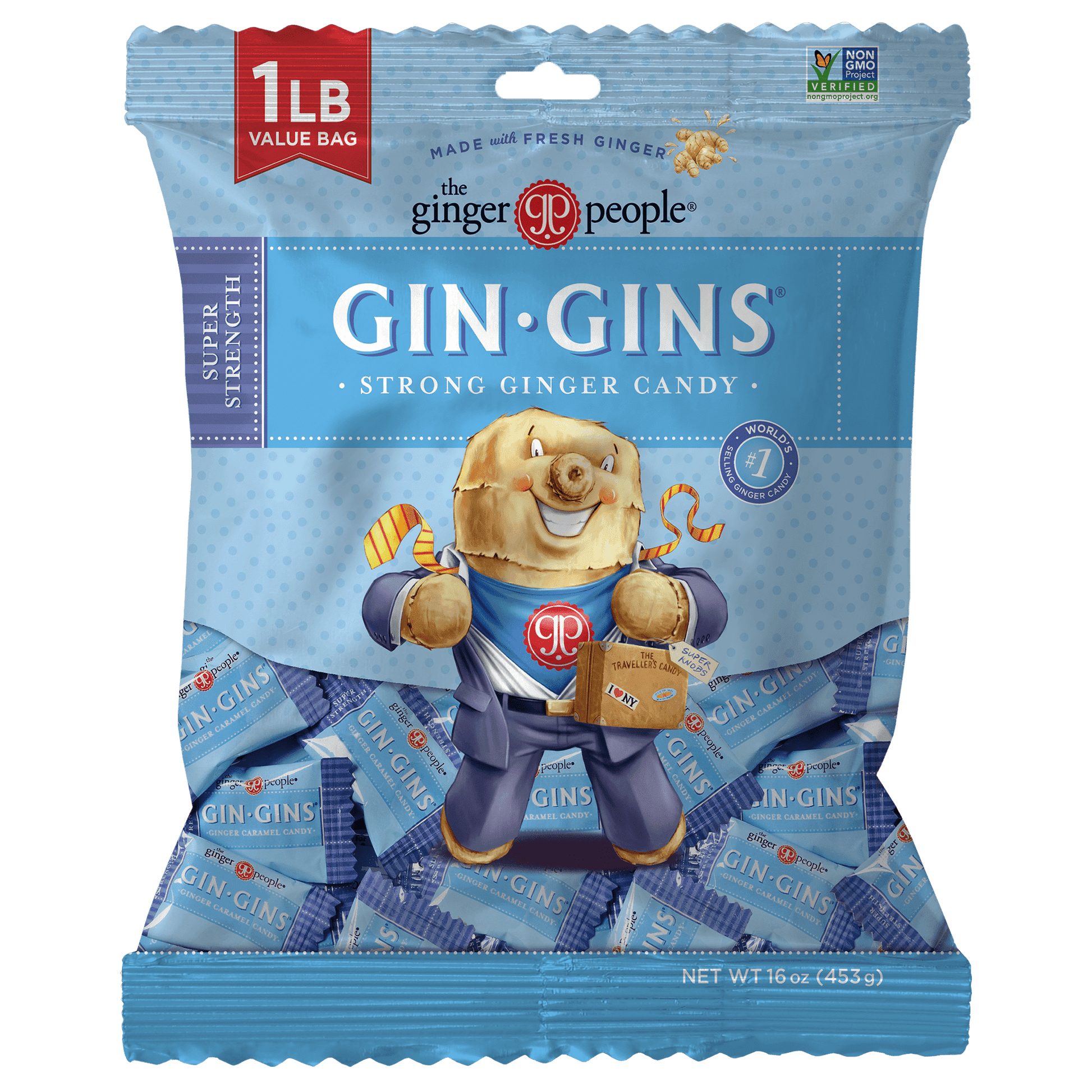 Life is better with GIN GINS super strength ginger candy as they are popular for healthy snacking, nausea, chemotherapy and motion sickness. The Ginger People creates great-tasting products made from sustainably sourced ginger and turmeric that supports overall health and wellness. Enjoy these super-delicious, super-soothing products made for a healthy lifestyle.