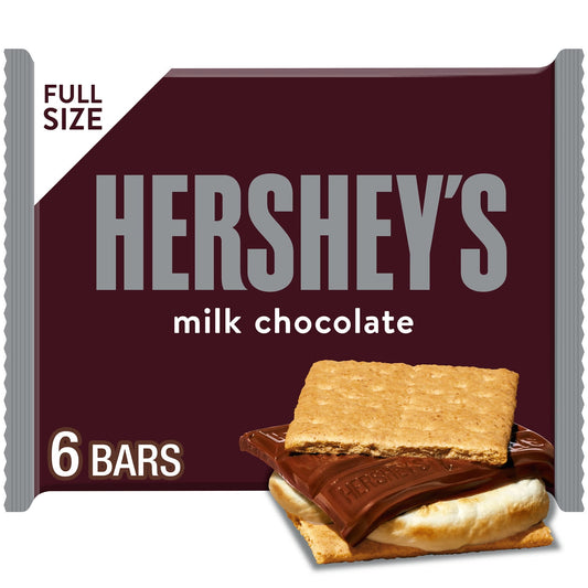 There's happy, and then there's HERSHEY'S happy. Made of the delectable, creamy milk chocolate that's been a classic for decades, HERSHEY'S milk chocolate bars make life more delicious, whether they're enjoyed alone or shared with loved ones. These full size candies are the perfect treat for countless special holidays and everyday occasions. Keep a pack on hand for guests and store some in your pantry for convenient snacking when the mood strikes. Show up to movie night with a pack of HERSHEY'S bars to plea