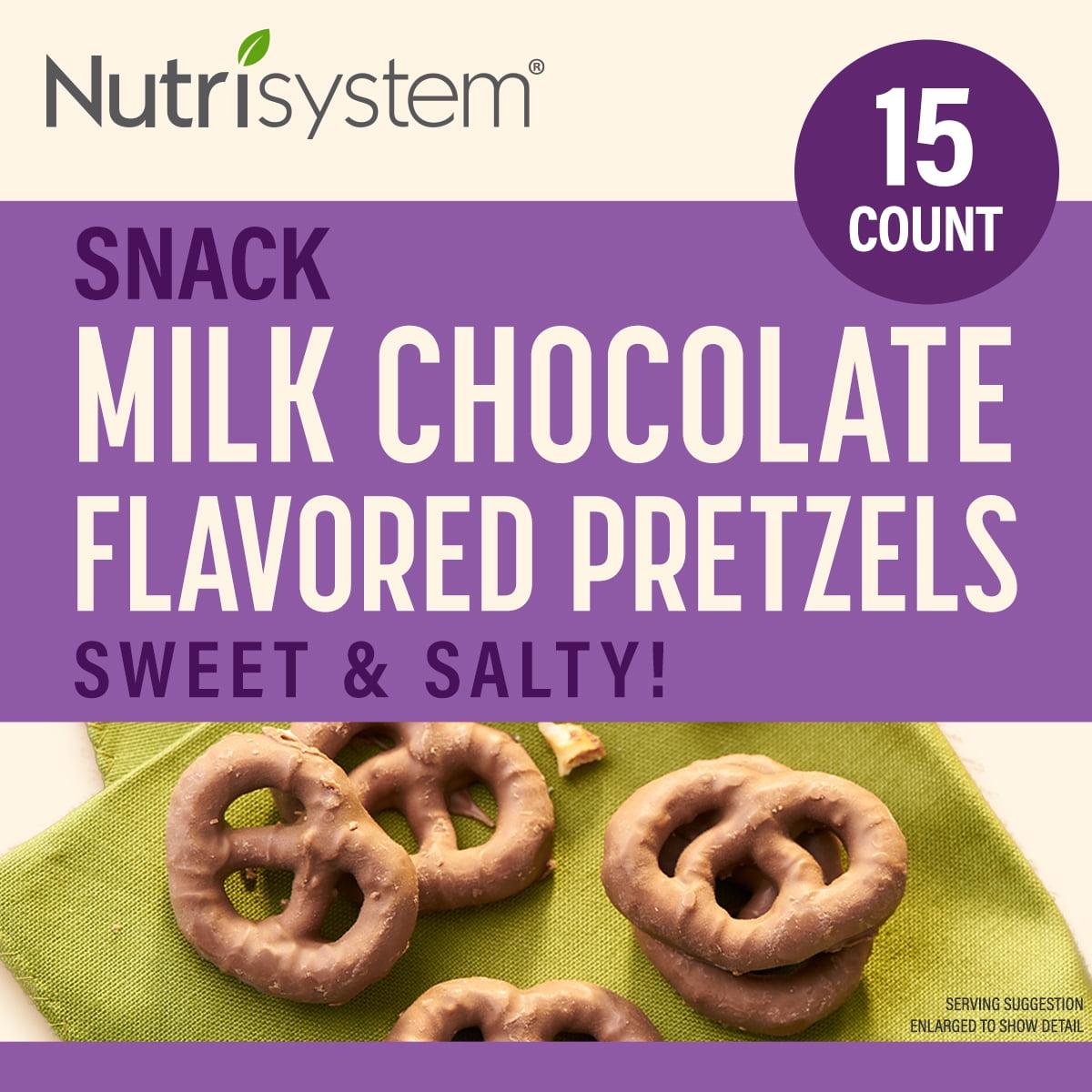 Dipped in a chocolate flavored shell, these crunchy pretzels are deliciously satisfying, so you can indulge in a sweet and salty treat while sticking to your goals. Even better, each serving is backed by a brand you can trust. For over 45 years, Nutrisystem has helped millions of people lose weight and get healthy. You can, too Whether you want to drop a few pounds fast, or completely transform your lifestyle, we are committed to helping you succeed.