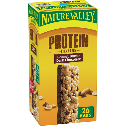 Nature Valley Chewy Protein Granola Bars contain 10g of protein per serving, making them the perfect snack for the road ahead. Reach for these convenient bars for snack time or as an on-the-go invigorating treat everyone in your household can enjoy. These granola protein bars are gluten-free and ideal for the pantry, lunch box, and hiking trail. Each snack bar is made with no artificial flavors, artificial colors, or high fructose corn syrup. At Nature Valley, we believe that what you put in is what you get