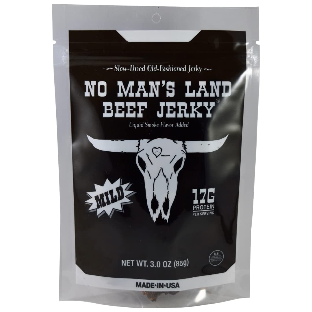 Delicious Slow-Dried Old-Fashioned Beef Jerky Very High in Protein (17g per oz) 100% USDA Grade Beef Low Sugar, Low Carb, No Trans Fats, No Artificial Flavors, No Added MSG Proudly & Available in Hot, Mild, and Black Pepper