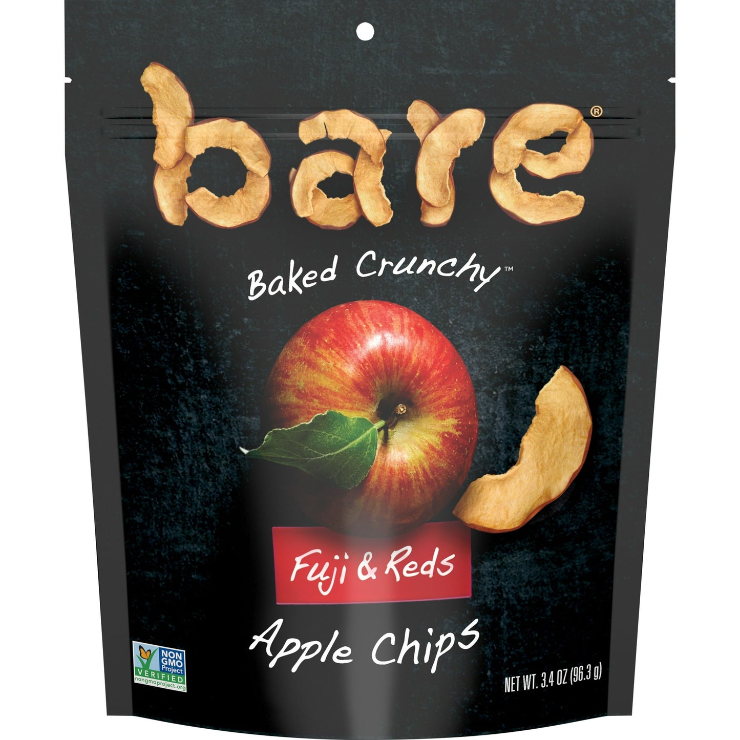 Bare Baked Crunchy Apple Chips are made from real fresh apples that are sliced, then slowly baked to a perfect crunch, with no added sugar and no preservatives. Unlike other dried fruit options, bare combines the goodness of fruit with the crunch of a chip, which makes them a portable, convenient, anytime snack that's truly satisfying.