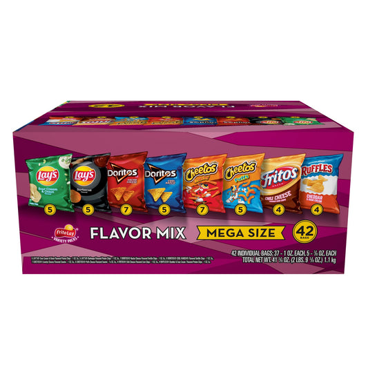 With Frito-Lay Variety Packs, you’re ready for snack time any time! Convenient, compact and complete with everyone’s favorite brands, Variety Packs are easy to bring along on all your family adventures. If you're celebrating a big win on the soccer field, taking a family road trip, or thinking about an afternoon snack, Frito-Lay Variety Packs have everyone covered. So, whether your family’s next adventure is at home or on the go, pack the snack that’s got your back!