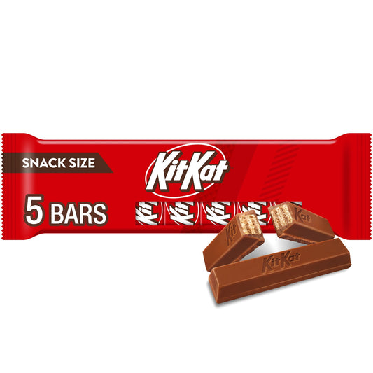 Ready for a sweet classic treat everyone hopes to find in the candy dish? These snack size KIT KAT milk chocolate wafer candy bars are individually wrapped for optimal convenience, easy sharing and lasting freshness. Whether you gift them to friends, pass them out in the office or hold onto them for snacking moments, you can expect a delicious treat in the perfect on-the-go size. Throw a few in your lunch box to treat yourself to a sweet dessert, or stock your home and office candy bowls with an easy snacki