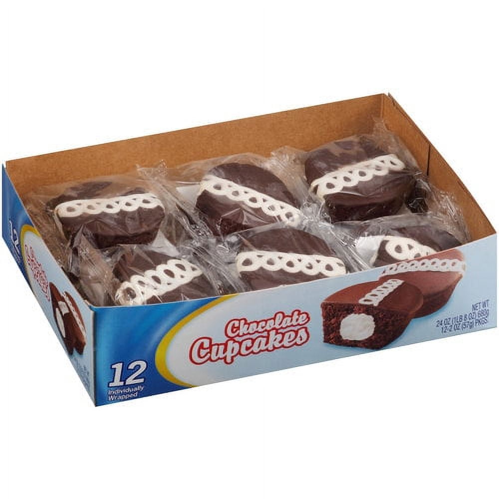 Grab some individually wrapped Snacks Chocolate Cupcakes in bulk and share them with friends and family. These tasty treats contain two grams of protein and no trans fat per serving. Moist, wholesome and delicious, these snack cakes are filled with vanilla cream to satisfy the chocolate and frosting lovers in your life.Snacks Chocolate Cupcakes: