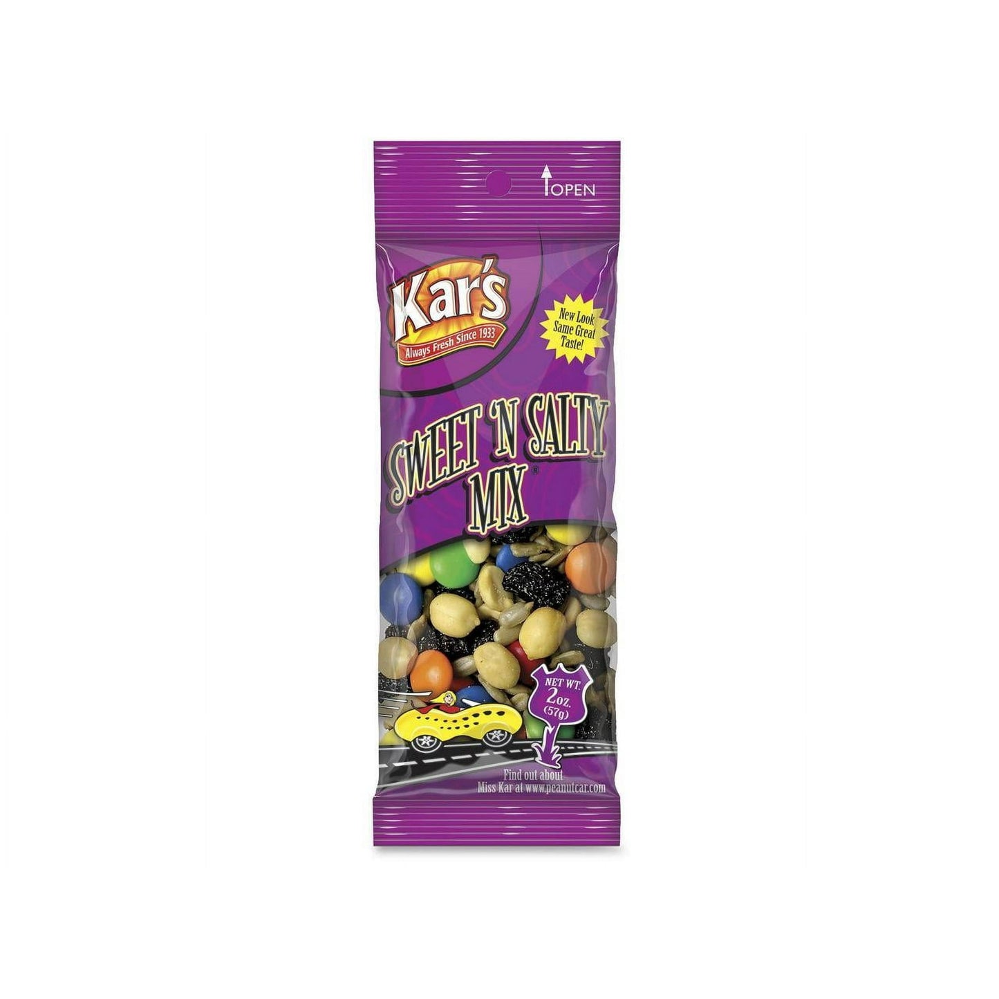 Quality nut and snack items. Conveniently packaged in single-serving sized packets.