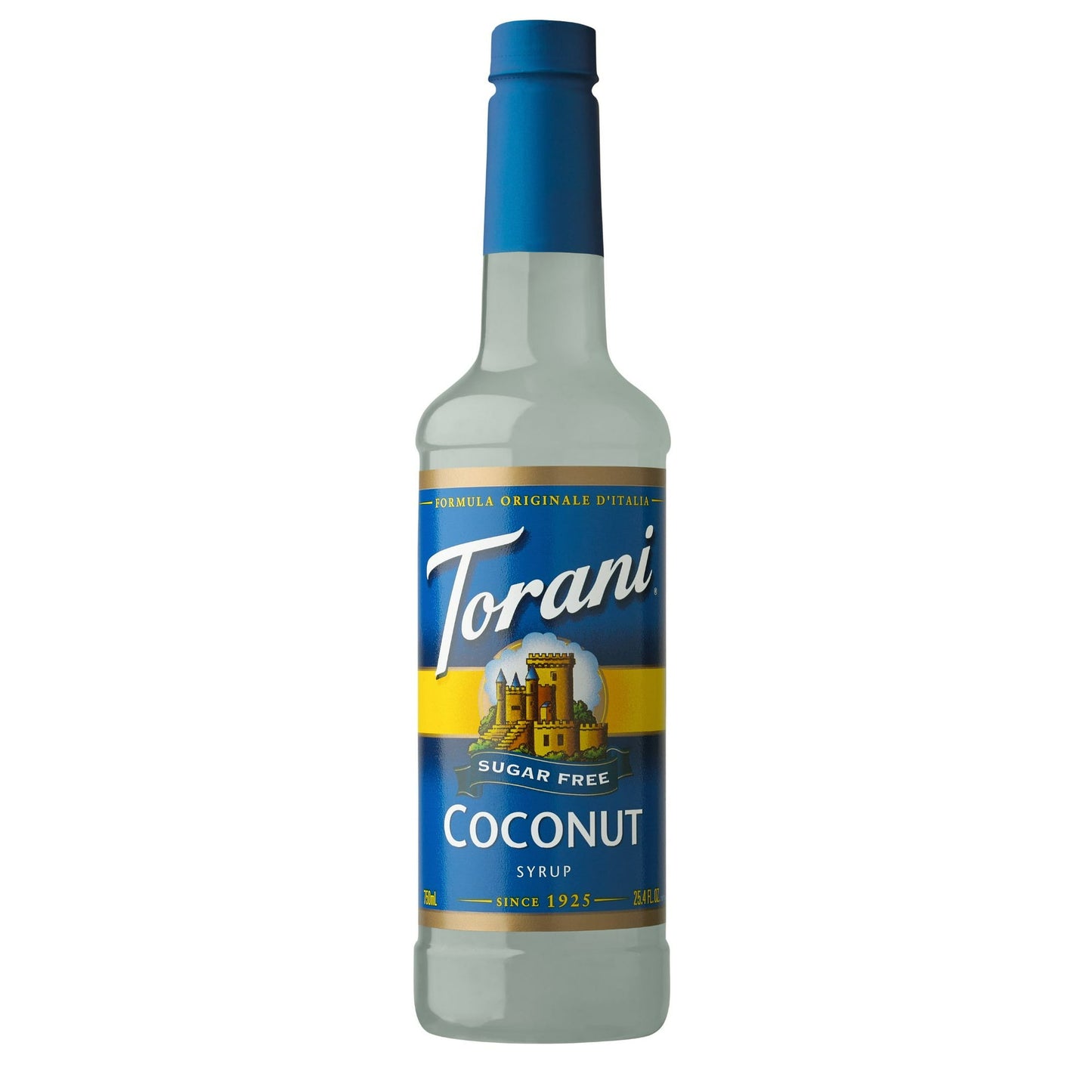 Package contains 4 Torani Sugar Free Coconut Syrup Bottles, 25.4 Fl oz (750 mL)