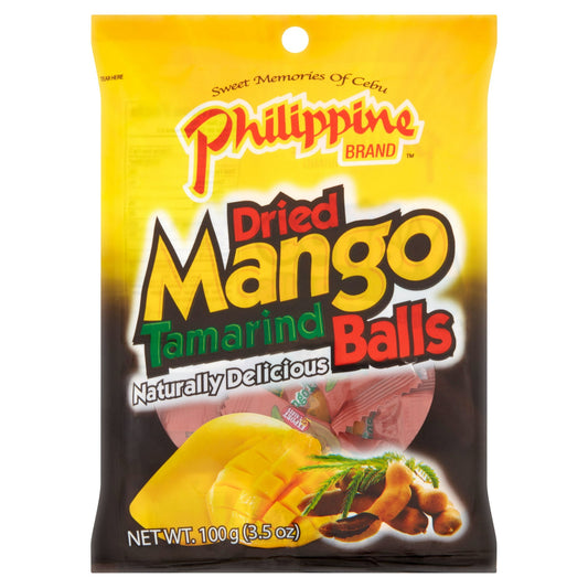 Savor the tangy blend of Philippine Brand Dried Mango Tamarind and the its taste of tropical adventure. It's the ideal snack food or dessert for your family for a family craving healthy sweets. Each dried tamarind is individually packaged, making them easy and convenient to slip into school or work lunches.Philippine Brand Dried Mango Tamarind: