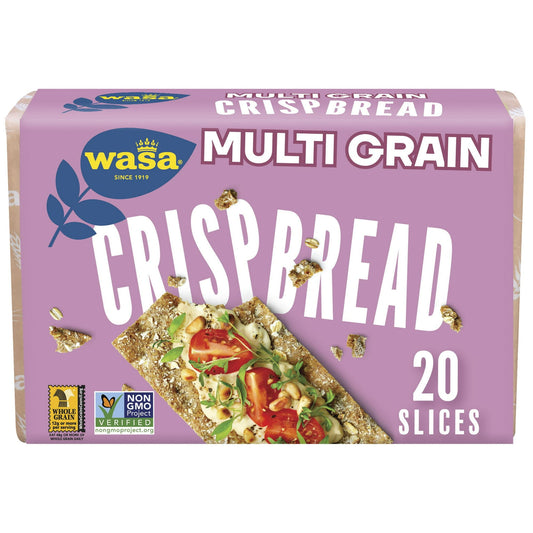 Simplify your snacking the Swedish way. Starting with a few simple ingredients, Wasa Crispbreads deliver a hearty crunch and pair perfectly with your favorite toppings. Much larger than a regular cracker, Wasa Crispbread stands up to any topping for your own culinary creations. They're baked to perfection for a hearty, satisfying crunch - sounds good! Fat free and good source of fiber. Available in 10 varieties, Wasa Crispbreads are a great substitute for bread or other snack crackers. Anything is Wasa-ble 