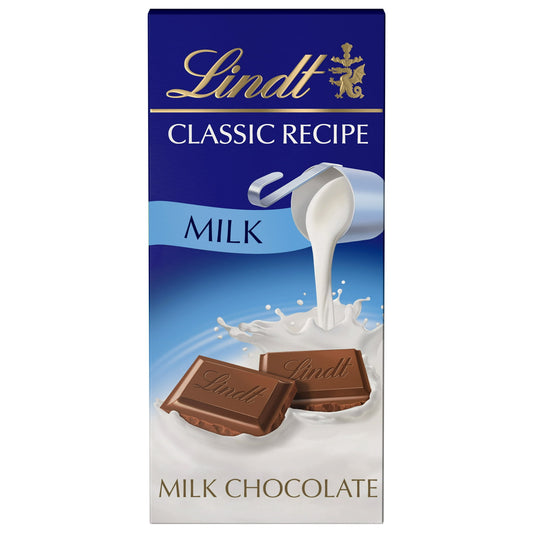 Unwrap the magic of Easter with the smooth, creamy taste of a Lindt CLASSIC RECIPE Milk Chocolate Bar. Expertly crafted, this milk chocolate candy bar offers classic rich milk chocolate flavor and smooth texture. Enjoy this indulgent treat after dinner, or use these milk chocolate bars in your baking for delicious Easter chocolate desserts. Made with the finest ingredients, this refined milk chocolate bar also makes a delicious gift or Easter basket fillers for any chocolate lover. Each bar is portioned int