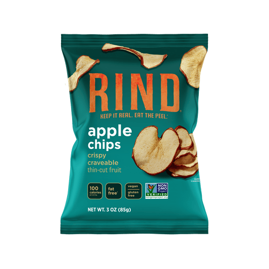 Sweet, crisp and irresistible! Meet RIND Apple Chips -- Great as a snack on their own, amazingly versatile as a cocktail garnish, in dips & spreads or elevating a char'FRUIT'erie board.