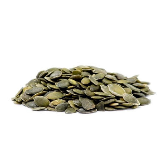 It's DelishPepita Pumpkin Seeds Raw, No Shell Who wants to enjoy the health benefits of pepitas but dont like a mouth full of a shell? You can enjoy pepitas as low carbs salad topper or snack, but you can use them like you would use other seeds or nuts. Try pepitas in granola bars or trail mixes, in muffins or cookies, or savory dishes. Highest Quality Pumpkin Seeds green No Shell Raw Unsalted. Fresh, tasty and healthy, source of fiber, iron, omega fats and protein. Perfect for salads, baked goods and snack