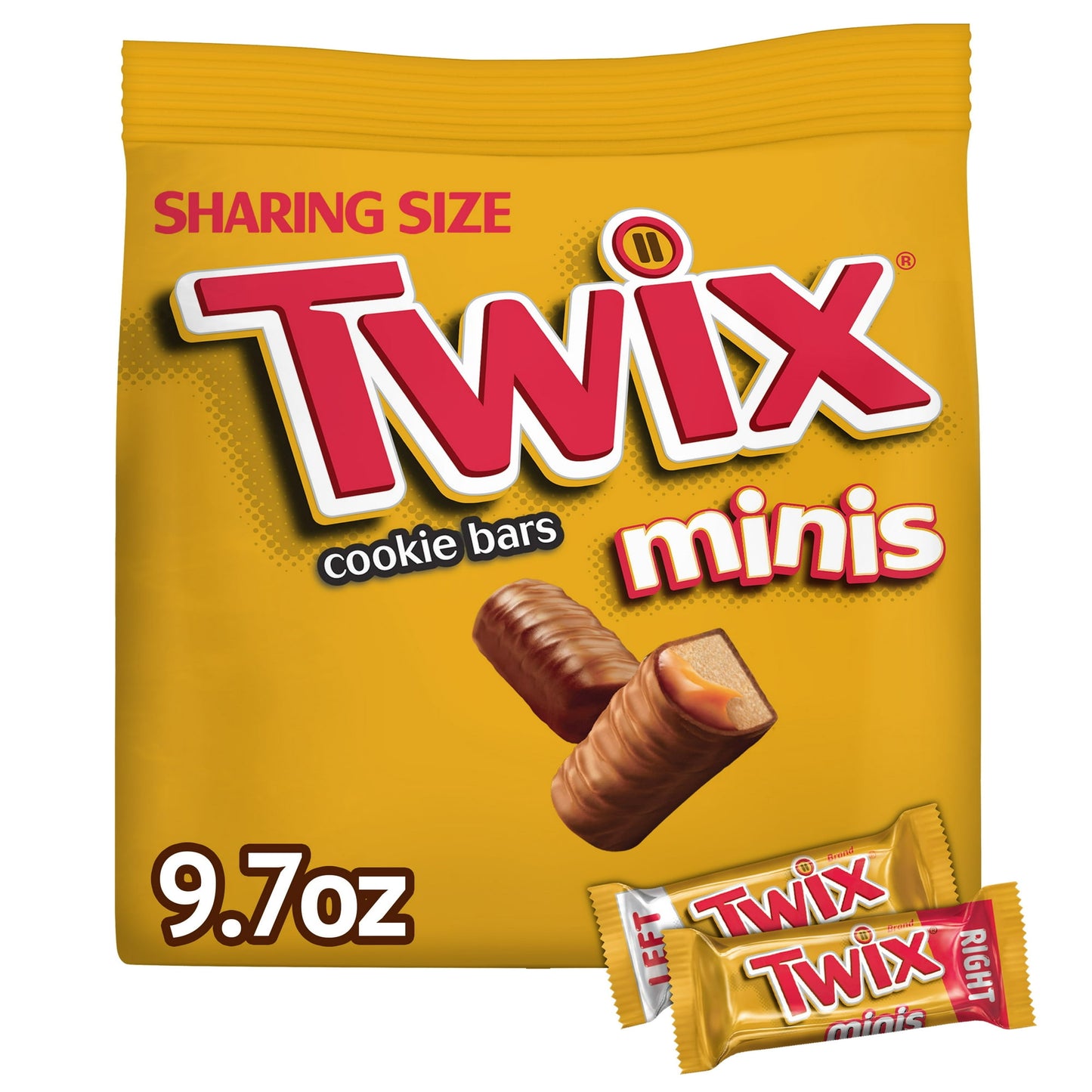 For a fun treat anytime, try TWIX Caramel Minis Size Chocolate Cookie Bars Candy. TWIX Minis Candy Bars is the perfect combination of chocolate, caramel and cookie layered together to satisfy your taste buds. When you want to enjoy a chocolate treat, these TWIX Chocolate and Caramel Cookie Bars are sure to satisfy. They're also fun to share with friends, family, coworkers and party guests.