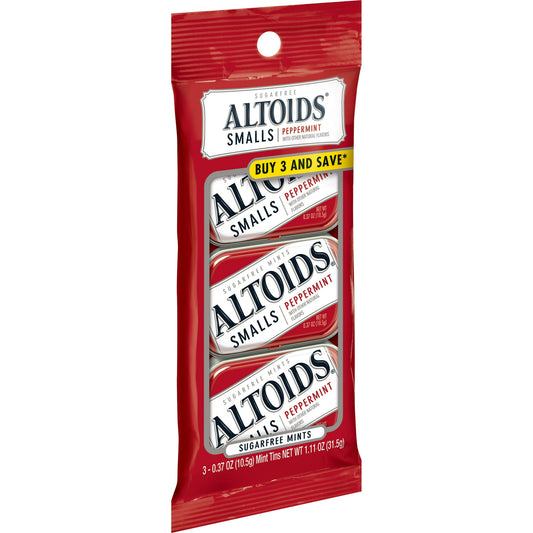 It's your big moment. You finally have the opportunity to impress with your winning conversation. The last thing you need is your breath betraying you. Good thing you have ALTOIDS mints - 0.37 oz (3 Pack - 1.1 oz). Pop one of these precocious mints, and the next thing out of your mouth is sure to be sheer confidence. Atta-boy (3 pack), you rascal, you! Now that's the curious strength of ALTOIDS!