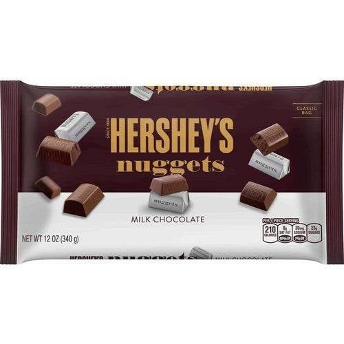 HERSHEY'S NUGGETS Milk Chocolates are a deliciously satisfying way to sweeten your day. Enjoy these hearty bars of milk chocolate as an everyday treat or special occasion sweet!