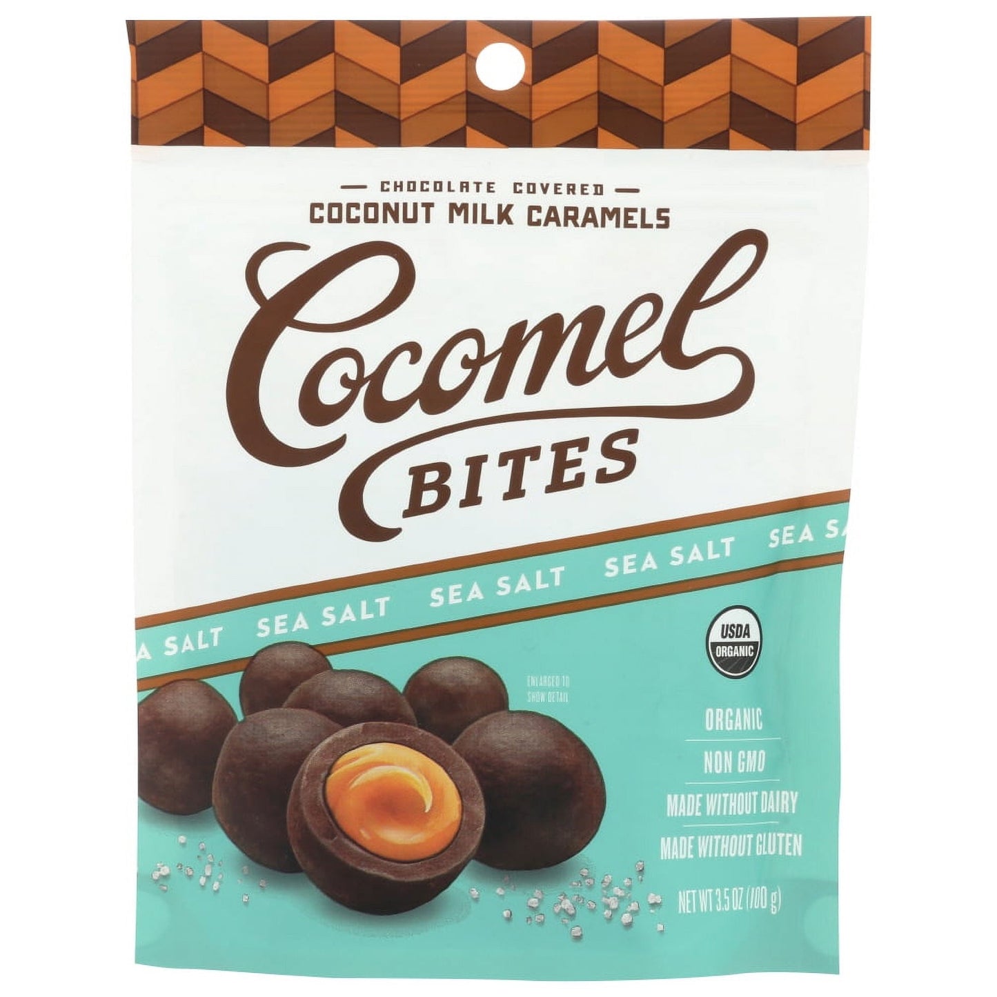 Share an unexpected moment of joy with Cocomels Dark Chocolate-Covered Sea Salt Bites. These perfectly poppable balls of indescribably delicious coconut milk caramel are covered in a thick coat of 60% dark chocolate for a sweet and salty chocolaty treat all candy lovers will enjoy. Creamy without the cream and dreamy without the dream, Cocomels are naturally dairy free and taste so great, it is impossible to eat just one. These supremely shareable treats are diet friendly, allergen friendly, free from the b