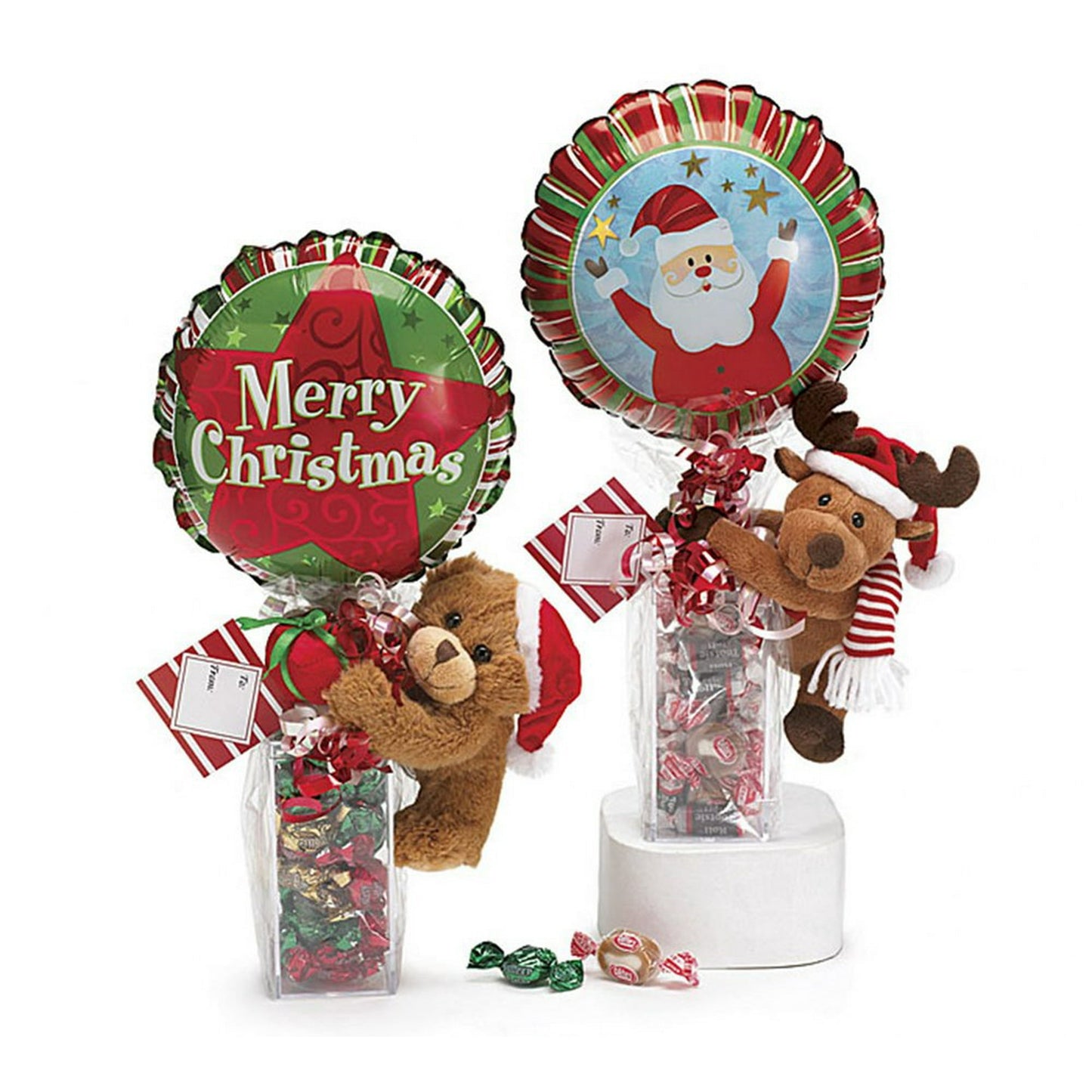 Treat a friend to holiday sweetness she can taste with this gift set. Filled with Laffy Taffy, this set satisfies a sweet tooth, while the accompanying plush toys double as cuddling partners.