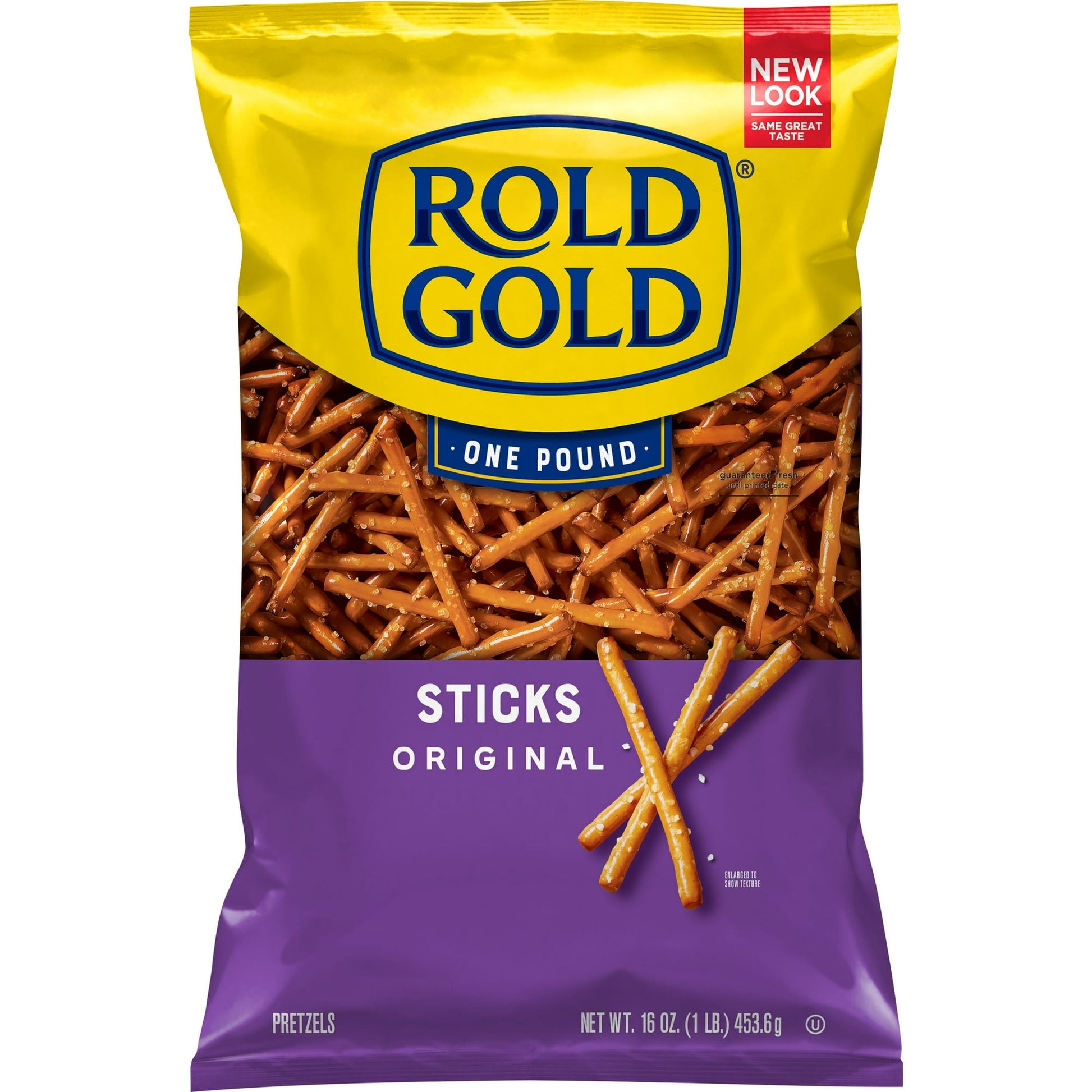 Between the one-of-a-kind flavor & crispy texture of ROLD GOLD pretzels, you'll fall in love with this baked snack. Try them with peanut butter, hummus or on their own to take your break to a whole new level! For flavor and crispy texture, reach for a bag of Rold Gold® pretzels. You'll fall in love with these golden-baked sticks whether you like to dip your pretzels in hummus or peanut butter or eat them straight from the bag! Shelf-stable.