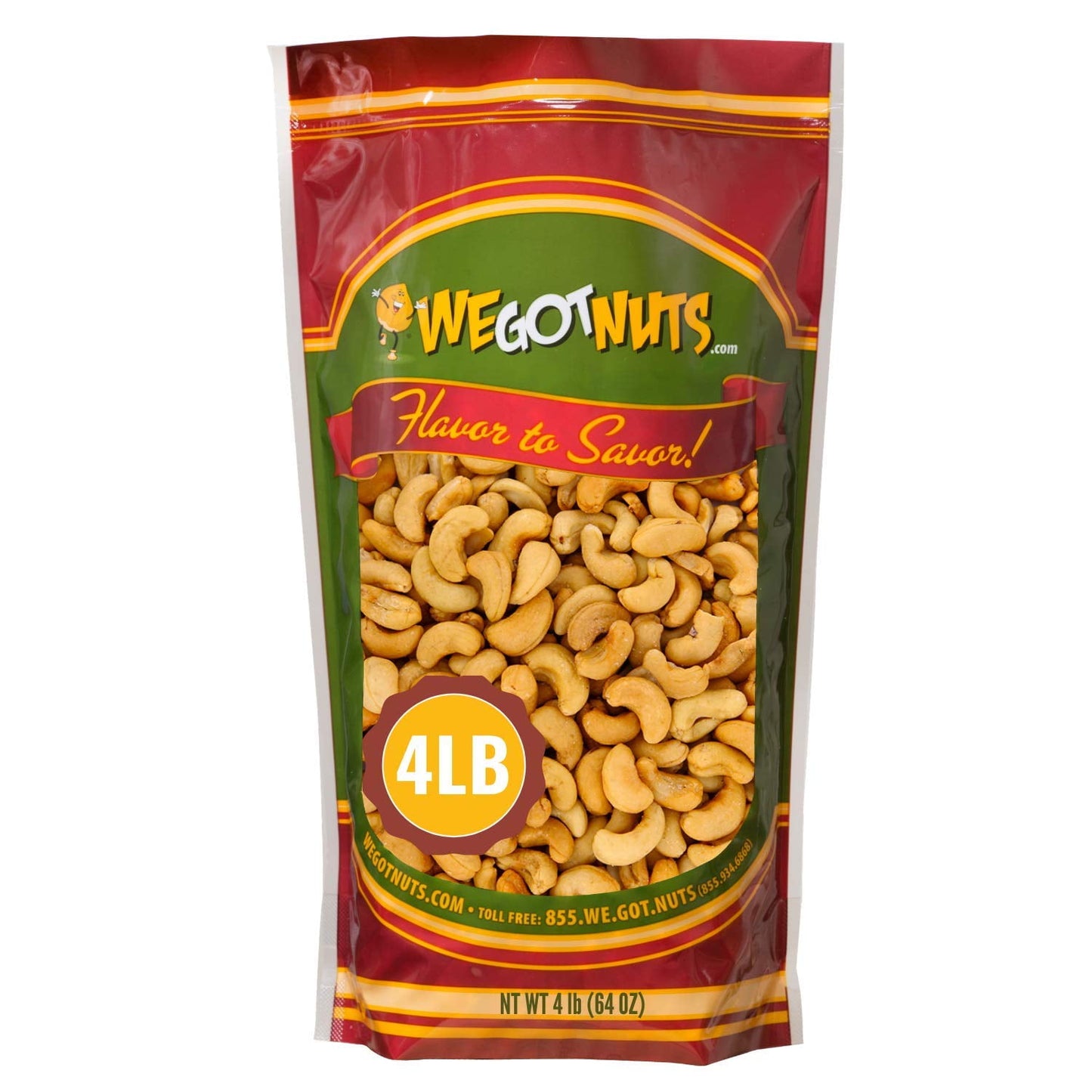 Indulge in the smooth, nutty flavor of We Got Nuts Unsalted Cashews. Carefully dry-roasted and free from added salt or sugar, these unsalted nuts are packed with a delicious, wholesome flavor that shines in every bite. Enjoy them as a quick snack on the go or add them to your favorite dishes for an effortless touch of satisfying richness. Our unsalted cashews are not only delicious but also an energy-packed snack to keep you fueled throughout the day. These cashew nuts are rich in protein and essential nutr