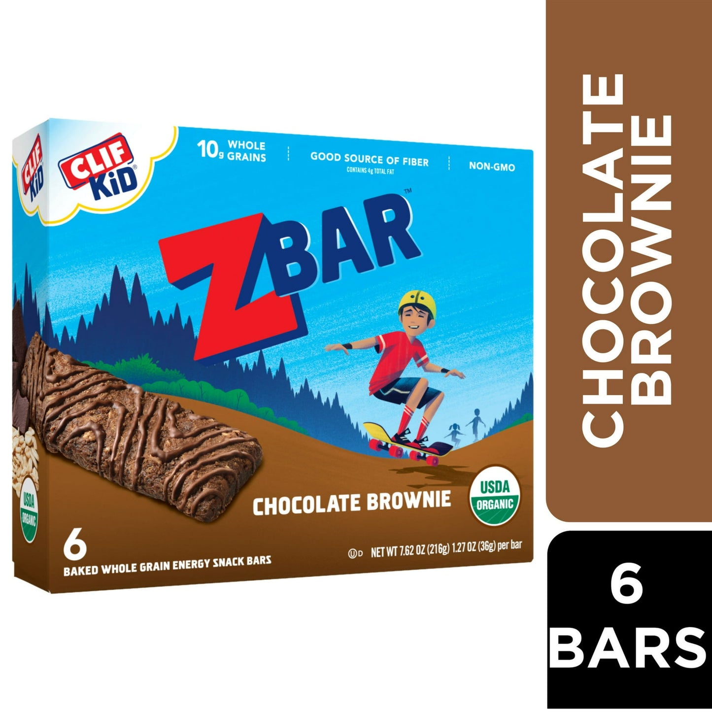 Crafted specially for active kids, Zbar (formerly Clif Kid) granola bars are lunchbox-ready with a chewy, soft-baked texture. Made with ingredients like wholesome rolled oats, these USDA certified organic granola bars have 10-12g whole grains per bar. Zbar Chocolate Brownie soft-baked snacks bars are non-GMO with no high fructose corn syrup and no artificial flavors, colors, or preservatives.