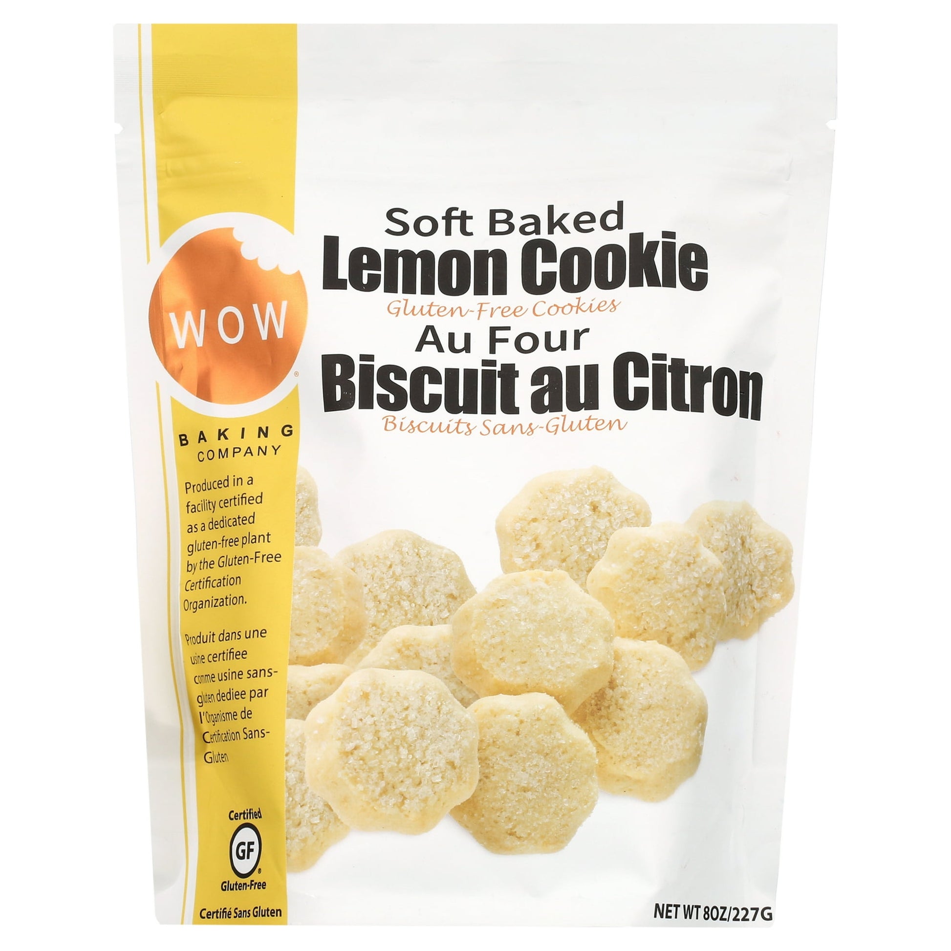 WOW (With-Out-Wheat) Baking Company's Lemon Burst Cookies are jt the burst you need in your snacking! Enjoy the refreshing taste of lemon from these light and soft breaded treats. These cookies will brighten your day even if the sun decides not to come out and play. WOW Baking Company prides itself on redefining wheat and gluten free goods. You won't believe the taste. Get your burst of delicioness today! .