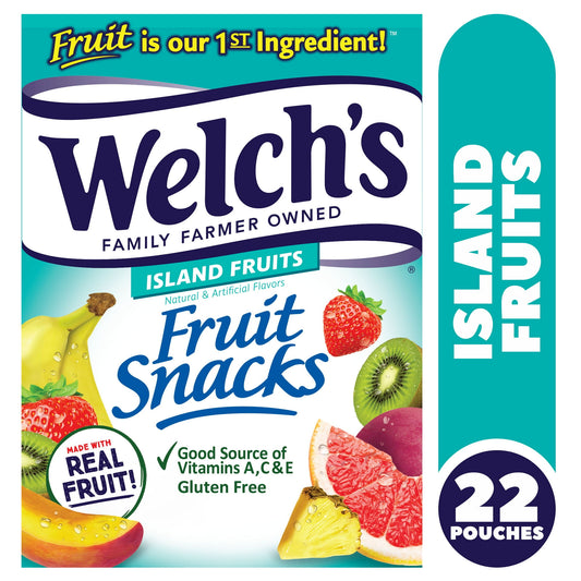 At Welch's Fruit Snacks we always use Real Fruit as the First Ingredient, that's why our fruit snacks are bursting with delicious taste. With over 10 mouthwatering Welch's Fruit Snacks flavor varieties to love, it's easy to find your family's favorite!