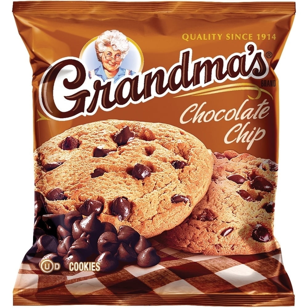 Chocolate chip cookie is baked with love to transport you to your happy place with every bite. Single-serve packaging ensures maximum freshness and allows convenient, on-the-go enjoyment. Chocolate chip cookie is perfect for serving at lunches, day outings, company gatherings and more. Quaker Oats Grandma's Chocolate Chip Cookies, 60 / Carton (Quantity)