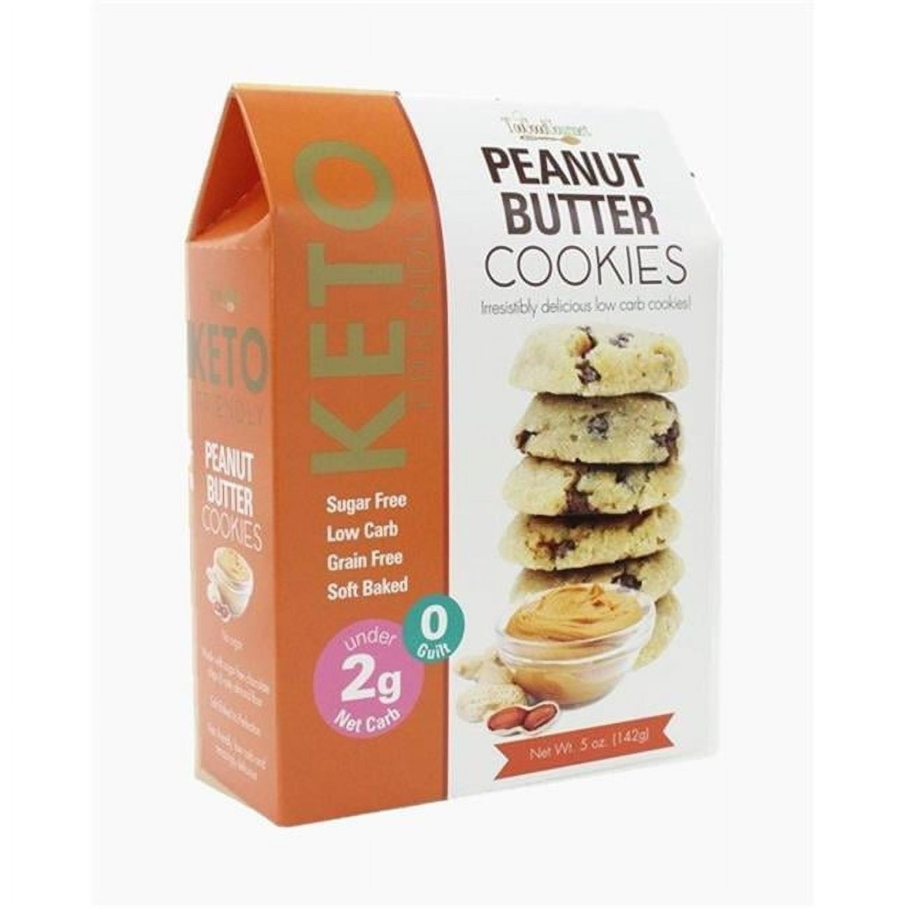 These KETO-friendly cookies are a delicious addition to any diet. Made sugar and grain free, they make for a low glycemic index treat that won't spike blood sugar while satisfying the need to indulge. Now you can have your cookie, and eat it too. Features Keto-Friendly Peanut Butter Cookies Sampler Set of 3Includes: (3) 5oz Boxes of Peanut Butter Keto-Friendly CookiesSpecifications Weight: 1.85 lbs - SKU: TGMT1137