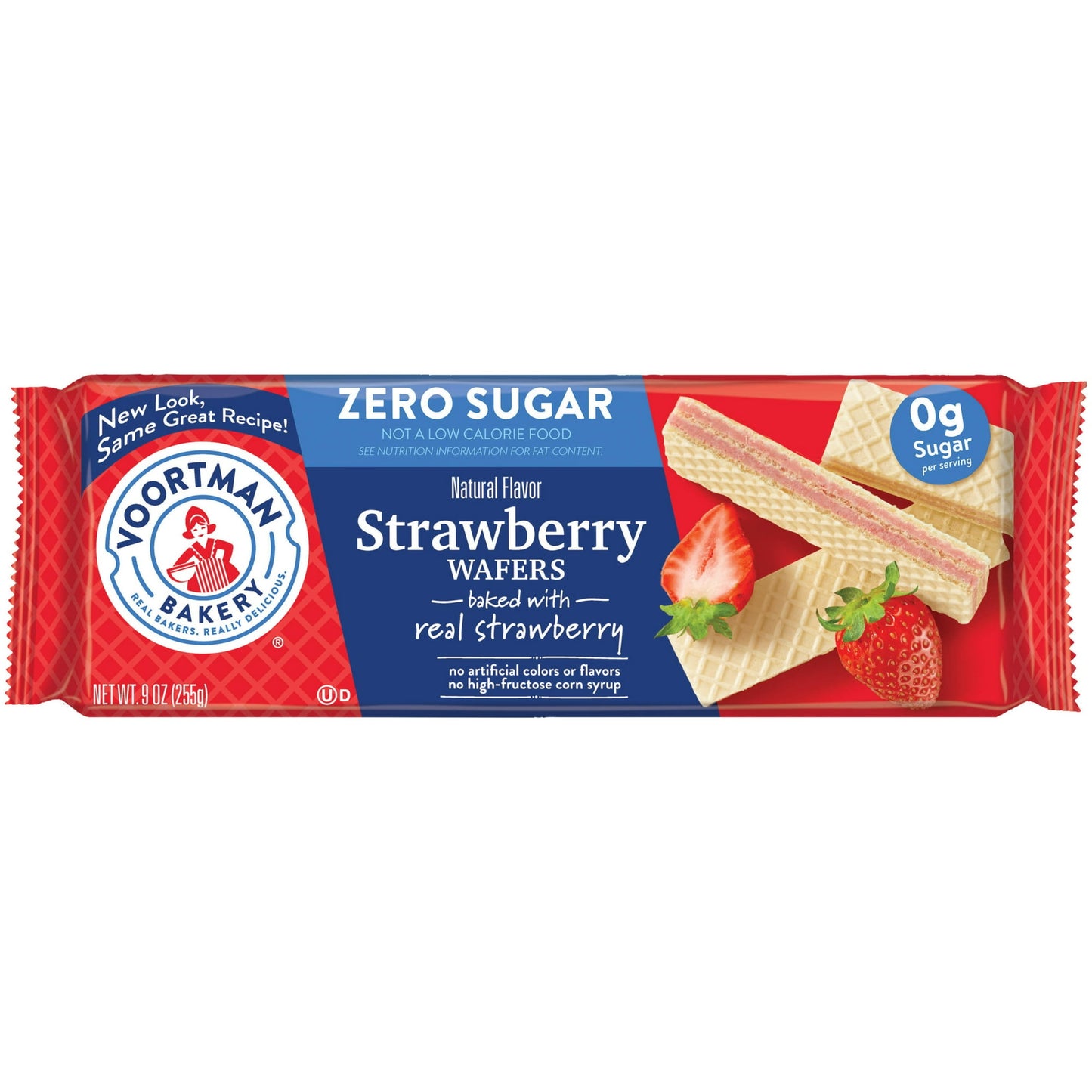 Sugar-free snacking just got sweeter! Baked with strawberries, these mouthwatering VOORTMAN BAKERY Sugar Free Strawberry Wafers contain no added sugar, high-fructose corn syrup, artificial colors or flavors, so you can feel better about saying, “How about one more?!” Plus, with 30% less net carbs than regular wafers, you and your guests can feel better about snacking on this fresh, flavorful treat. Enjoy them with a glass of milk or yummy cup of coffee when you're having solo snack time. When friends and fa