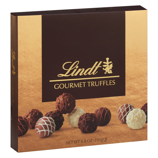 Experience the ultimate chocolate indulgence with this Lindt Gourmet Chocolate Truffles Gift Box. This gift box of assorted chocolate candy is the perfect way to turn everyday events into special occasions. Whether celebrating with colleagues, relaxing with family, sharing a meal with friends or savoring time to yourself, Lindt Chocolate Truffles are an elegant accompaniment to all of life’s little moments. Crafted with high quality, premium ingredients, this gourmet chocolate assortment includes a variety 