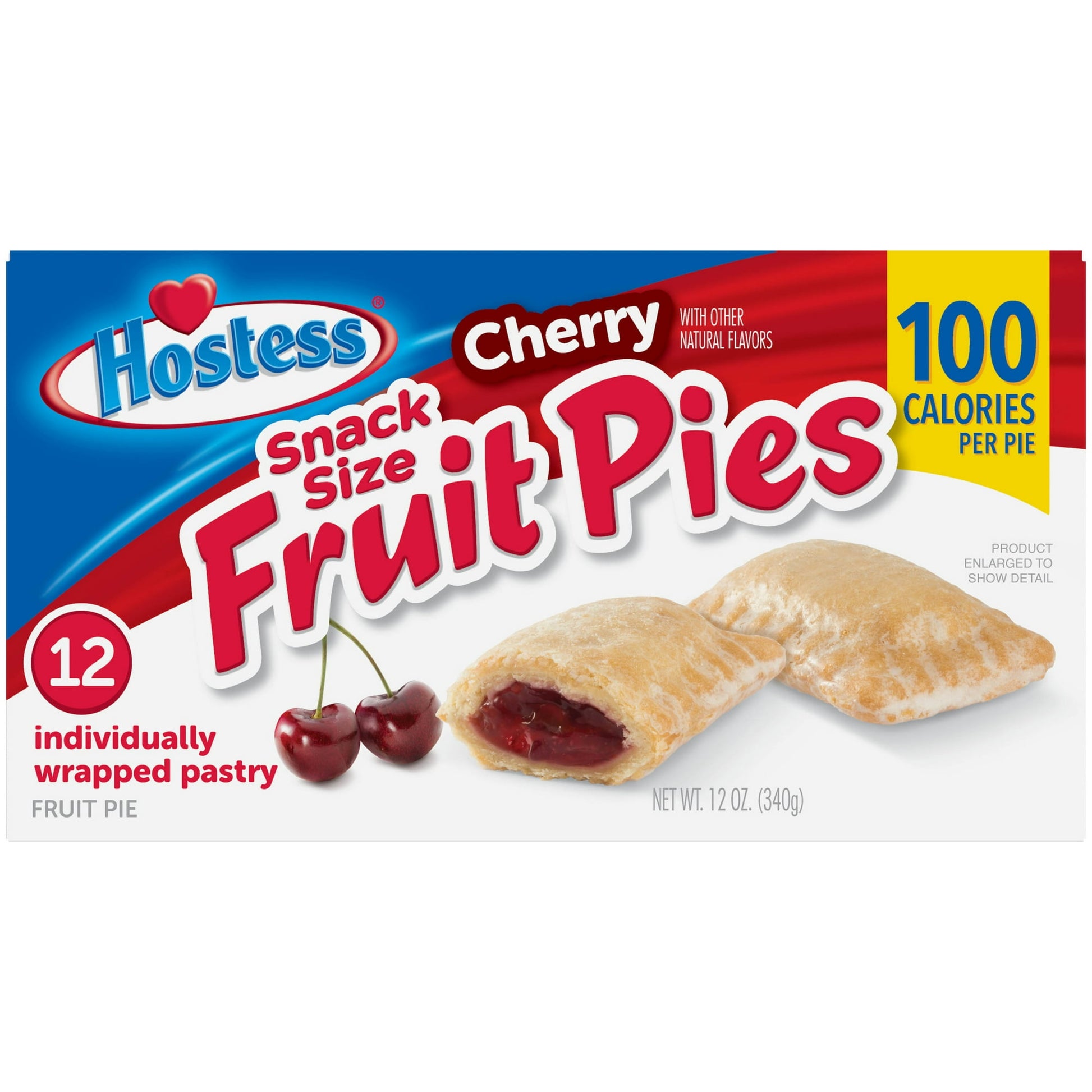 LIVE YOUR MOSTESS with HOSTESS Snack Size Cherry Fruit Pies. They're filled with cherry filling, and golden crust is covered in glaze for the perfect full, flakey bite. It's hard to eat just one. That's why they're individually wrapped and ready to eat morning, noon, or night. Get your snack on anywhere with these yummy mini-HOSTESS cherry pies.