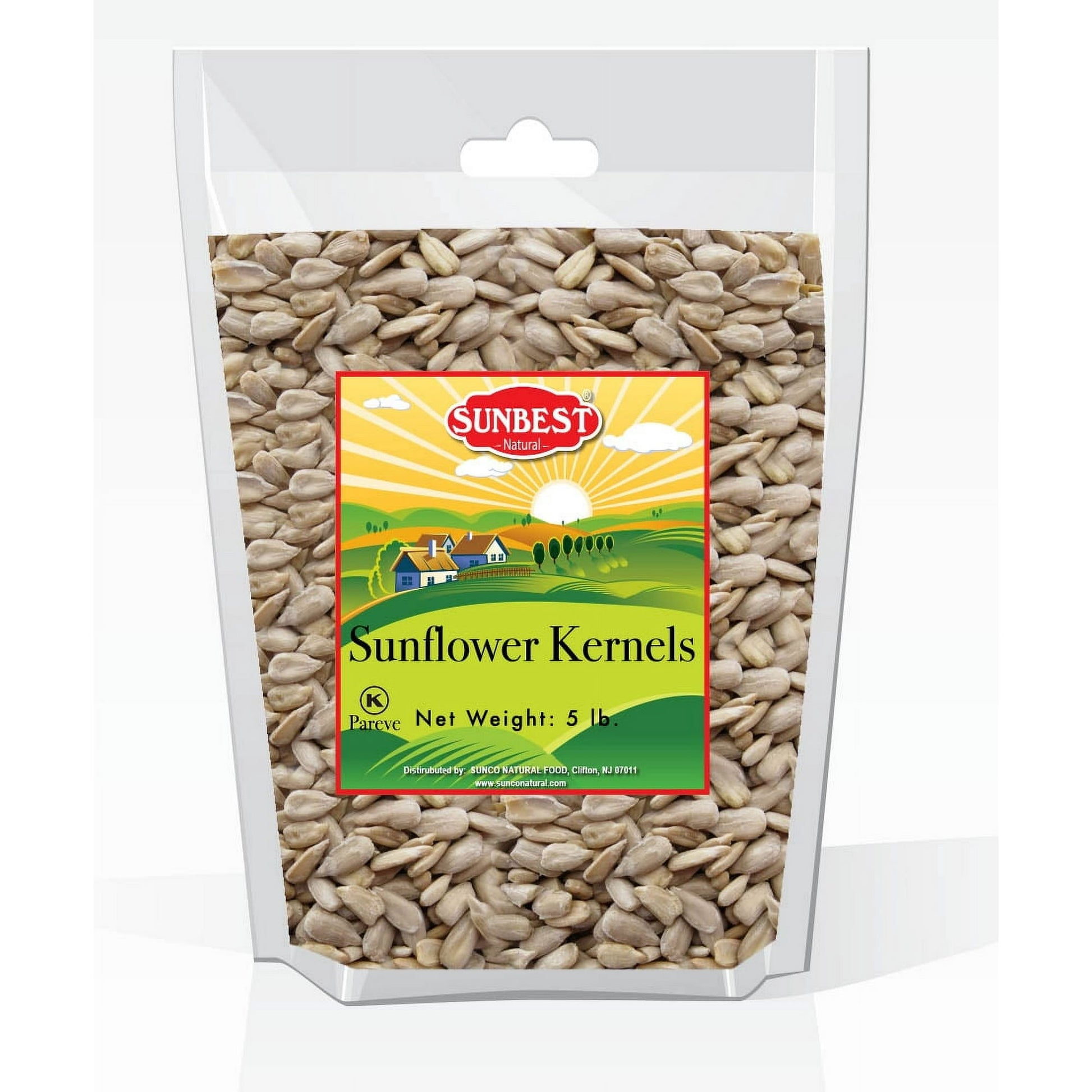 At Sunco & Frenchie, producing high quality products is one of our top priorities. We collect only the best ingredients from top quality producers around the world to give our customers only the best. We are only selling what we can eat in trust. SUNBEST Raw Sunflower Seed Kernels in Resealable Bag, 5 Pounds