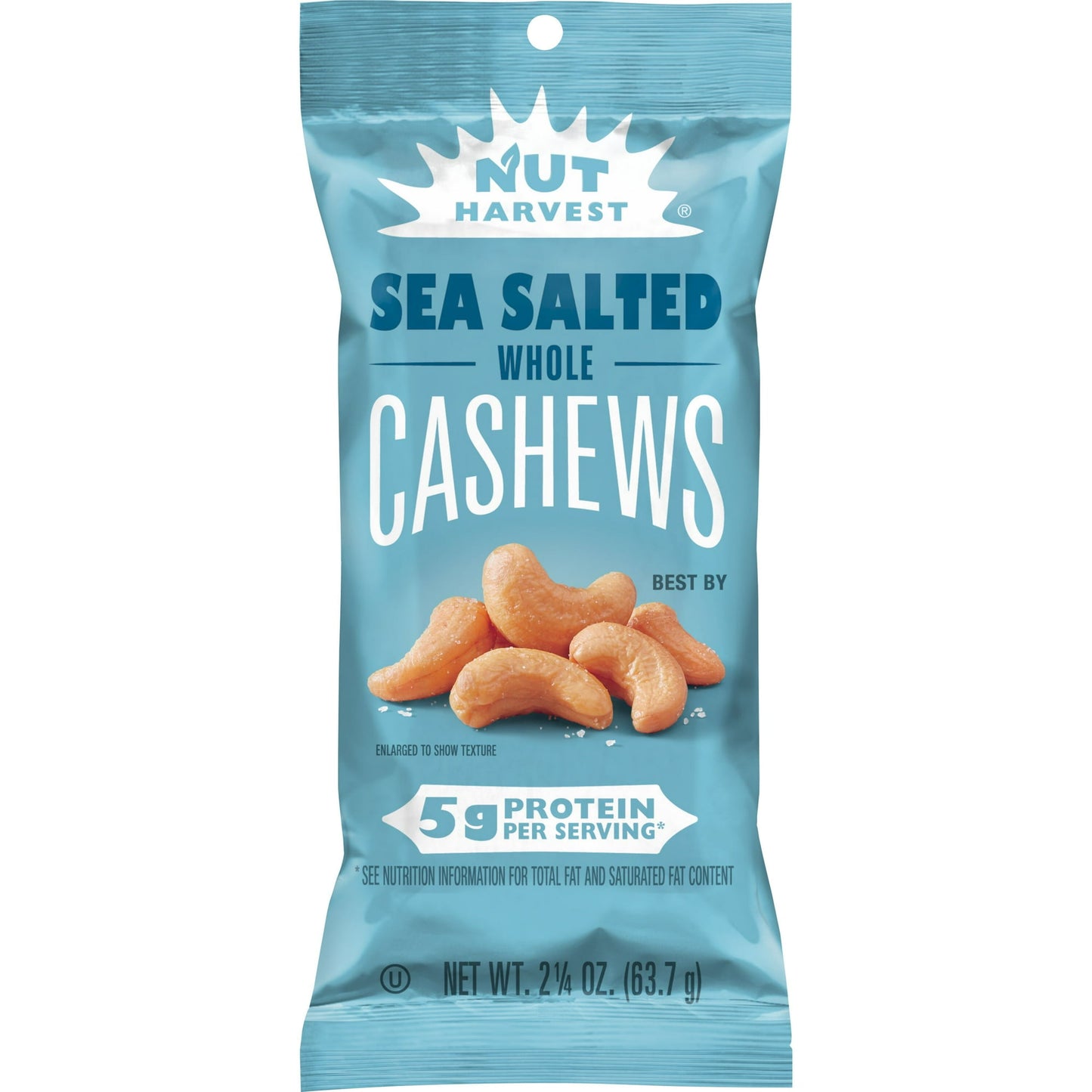 These Nut Harvest Cashews by Frito Lay are both delicious and nutritious! Whether you're going for a run or heading out to run errands, these nuts make a healthy on-the-go snack! Whether you’re going for a run or heading out to run errands, “on the go” shouldn’t mean going without the snacks that keep you going! Our nuts and trail mixes are a tasty way to stay satisfied while you’re out and about. Shelf-stable.