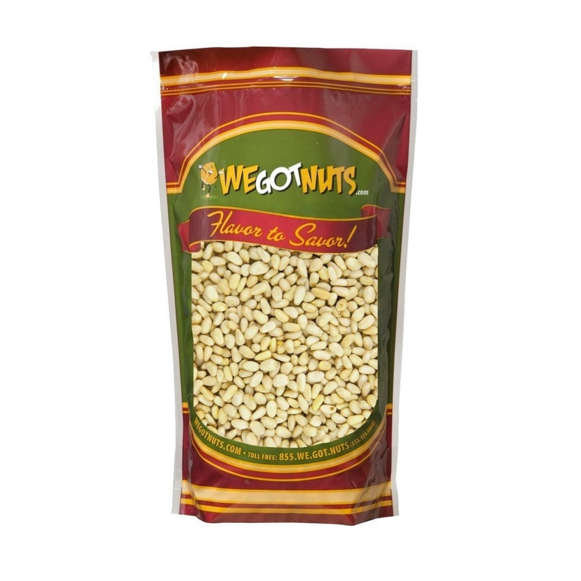 Bring rich, nutty flavor to your favorite dishes with We Got Nuts Whole Raw Pine Nuts, the secret ingredient that chefs love. Perfect for making various dishes, our raw nuts deliver a buttery texture that enhances everything from sauces to salads. Whether you're cooking up a gourmet meal or simply sprinkling them on a salad, our pine nuts are always picked fresh and ready to liven up any recipe. Not only do our raw nuts add flavor, but they’re also packed with essential nutrients like vitamin B1, vitamin E,