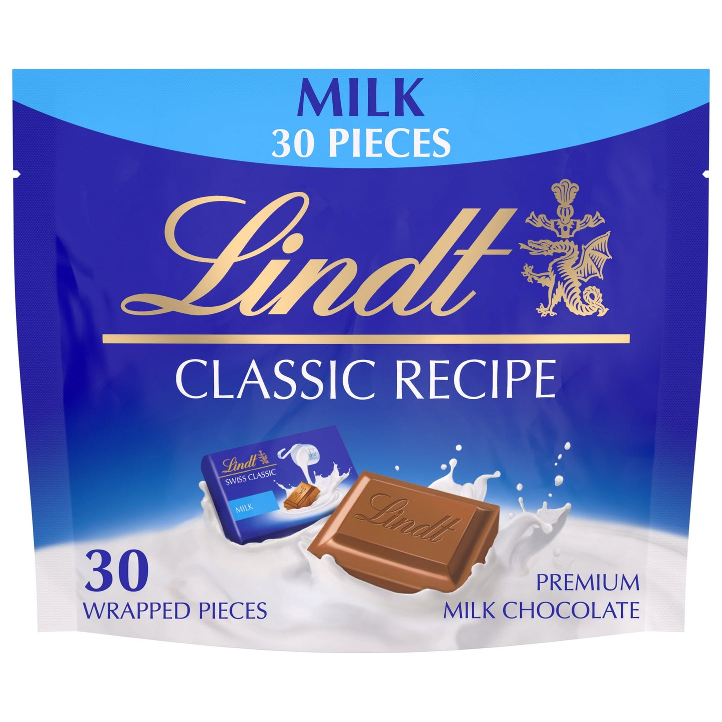 Indulge in the smooth, creamy taste of Lindt CLASSIC RECIPE Milk Chocolate in Individually Wrapped Pieces. Expertly crafted, this milk chocolate candy offers classic rich flavor and smooth texture. This individually wrapped candy makes it easy to share or enjoy a few pieces anywhere. Enjoy these indulgent treats after dinner, share with family and friends, or take these individually wrapped chocolates with you on-the-go for a sweet snack. Made with the finest ingredients, this refined pack of chocolate also