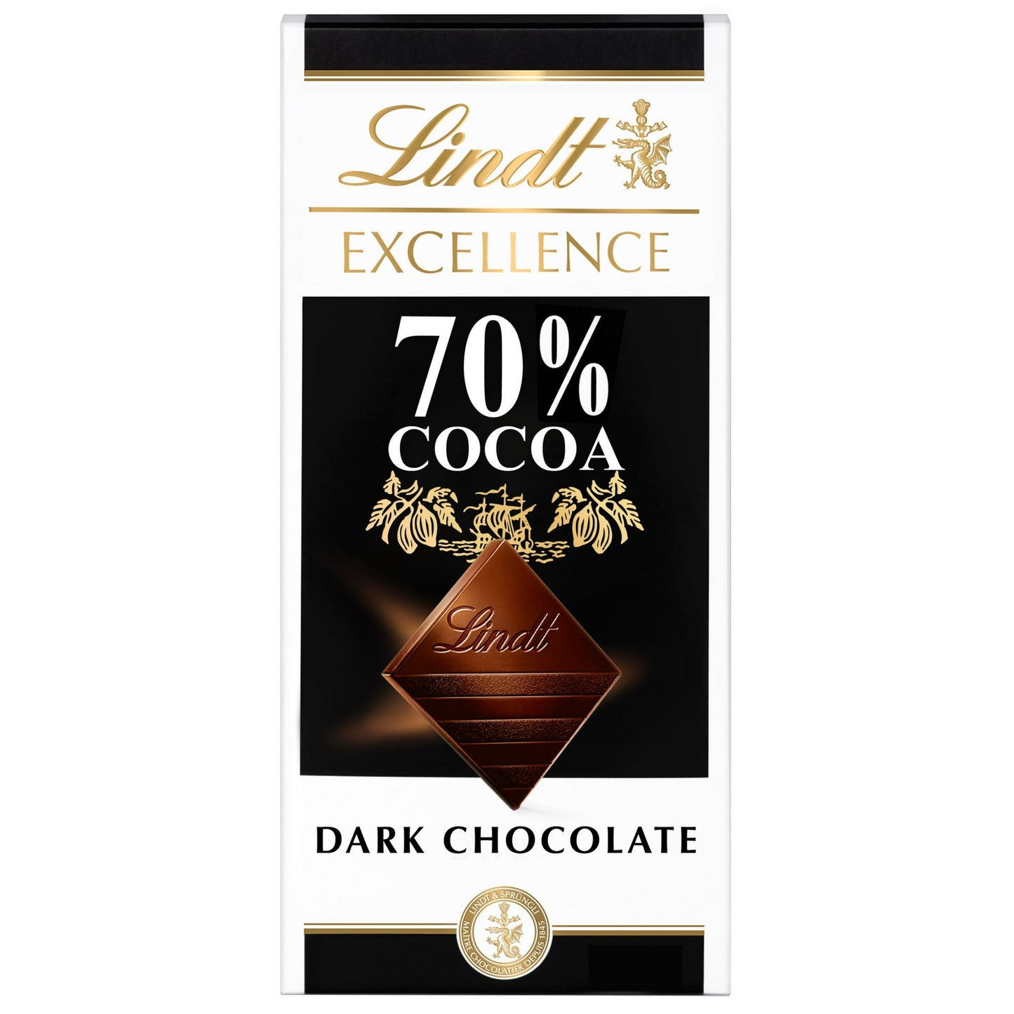 Dive into the refined richness of a Lindt EXCELLENCE 70% Cocoa Dark Chocolate Bar with all your senses. This full-bodied dark chocolate bar features a deep, dark color and attractive aroma with well-balanced cocoa notes that are robust, but not too intense, with an exceptionally silky feel. The sophisticated flavors in this dark chocolate candy bar make this gourmet chocolate the perfect pairing with cabernet sauvignon. Give a dark chocolate candy bar to your favorite chocolate connoisseur, or use them as b