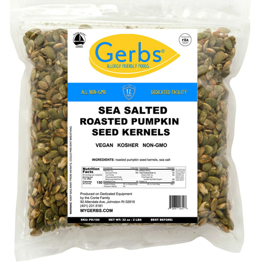 FRESH & FULL FLAVORED. Naturally gluten-free, GMO-free and contains all essential amino acids, making it a complete protein source. Our allergy friendly pumpkin seeds can also be scattered over salads, granola, mixed with applesauce or yogurt or added to most baked goods. Helps insomnia, the prostate and lowers cholesterol.