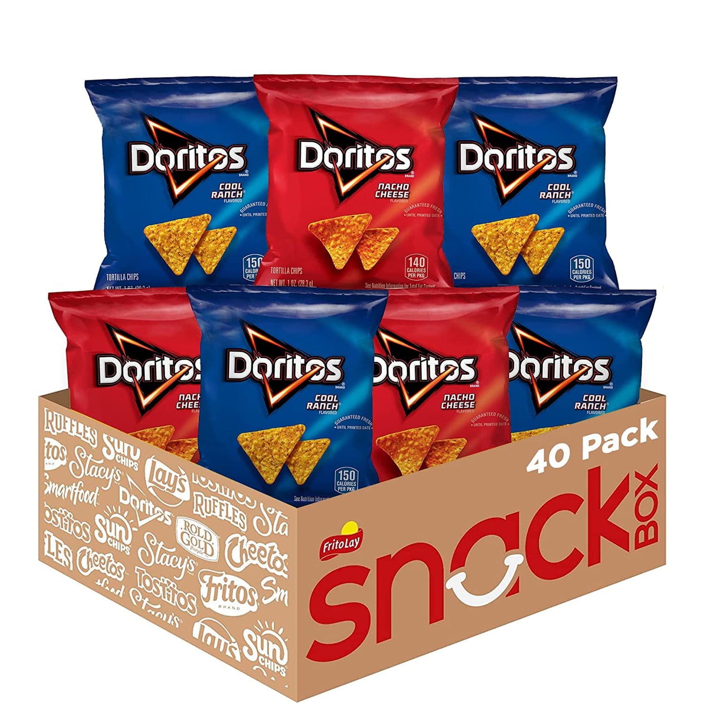 DORITOS isn’t just a chip. It’s fuel for disruption — our flavors ignite adventure and inspire action. With every crunch, we aim to redefine culture and support those who are boldly themselves. Our Hot & Spicy flavors take bold to the next level. Get ready for an explosion of heat in every crunchy bite. Are you ready? If so, crunch on. The items are Shelf-Stable and individually packaged for wherever your next adventure takes you! Shelf-Stable / Ambient. Multipack Retail Packaging. Frito-Lay Chips and Snack