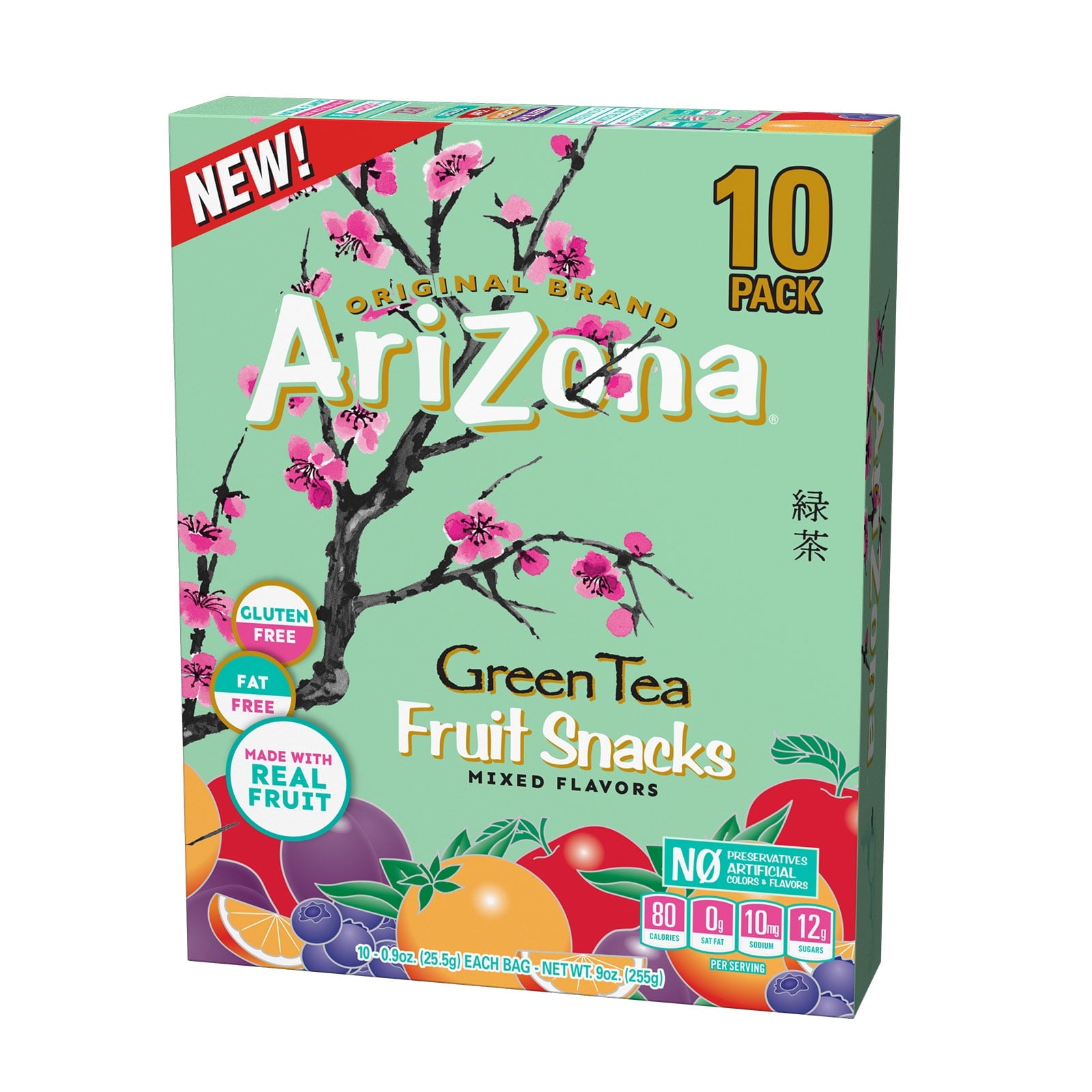 From your favorite beverage to your next snack time staple, AriZona is giving you Fruit Snacks! Savor the flavor with: Green Tea Mixed Flavors. Enjoy mouthwatering fruit flavor with: Original, Apple, Mandarin and Plum Blueberry.