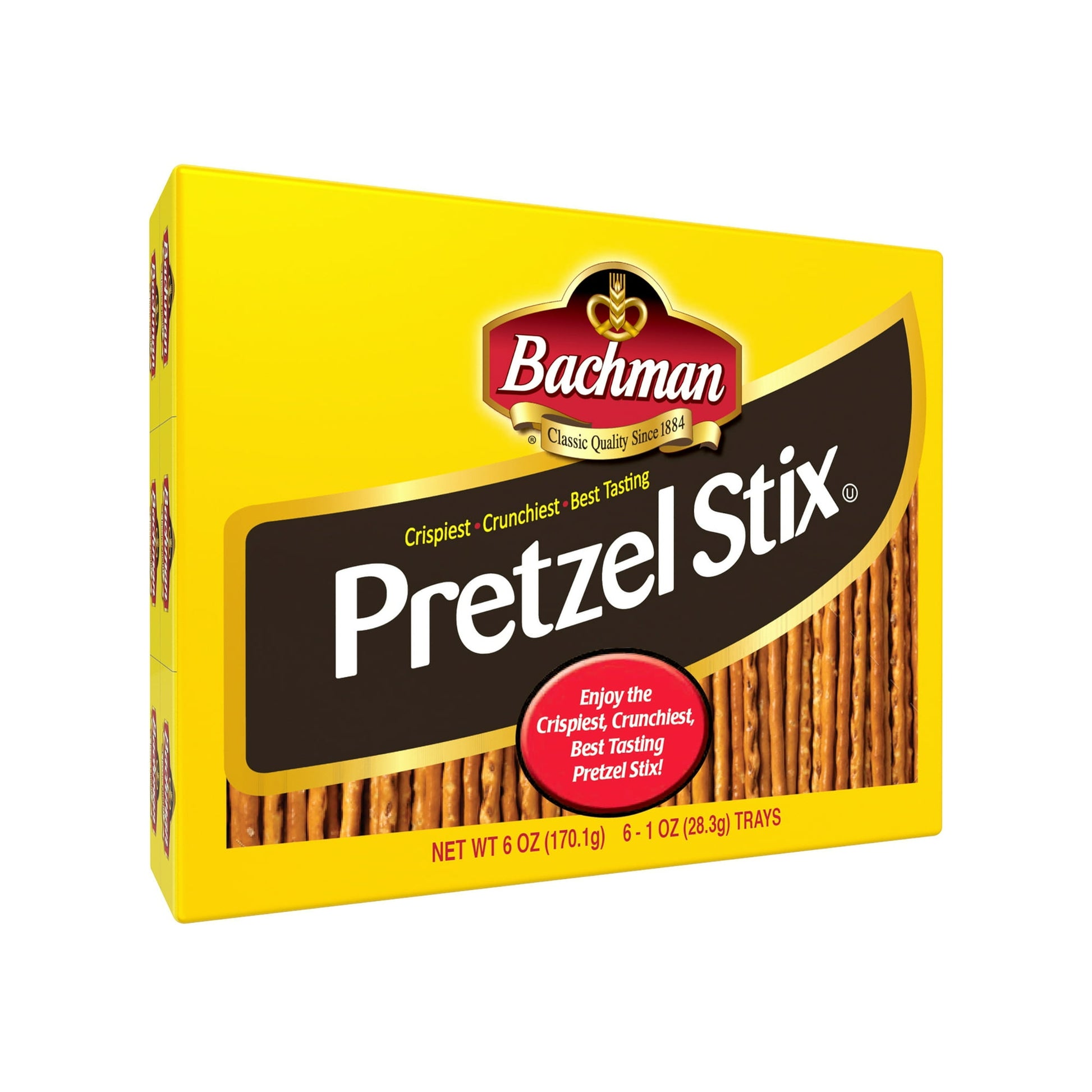 Introducing Bachman Pretzel Stix Multipack, the ultimate snack solution for pretzel lovers everywhere. Each pack features six 1 oz trays of crispy, crunchy pretzel sticks, perfect for satisfying your snack cravings on the go. Crafted with care and baked to perfection, Bachman Pretzel Stix are made from high-quality ingredients to ensure a satisfying crunch and delicious flavor in every bite. Ideal for lunchboxes, picnics, or anytime you need a quick and tasty snack, Bachman Pretzel Stix Multipack offers con