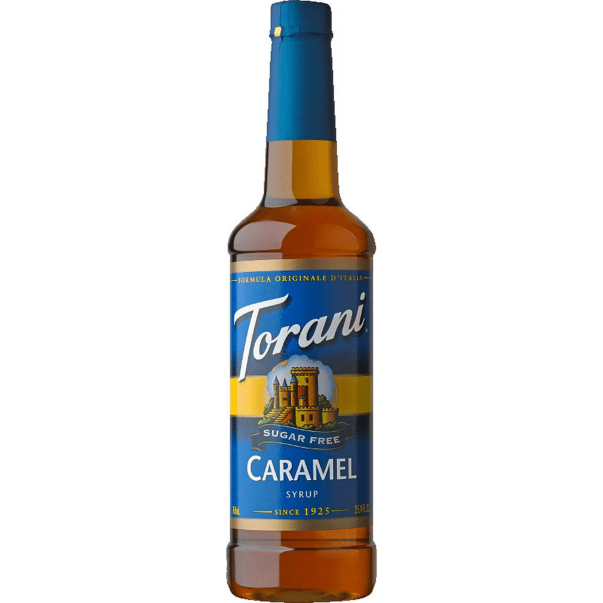 Package contains 4 Torani Sugar Free Caramel Syrup Bottles, 25.4 Fl oz (750 mL)