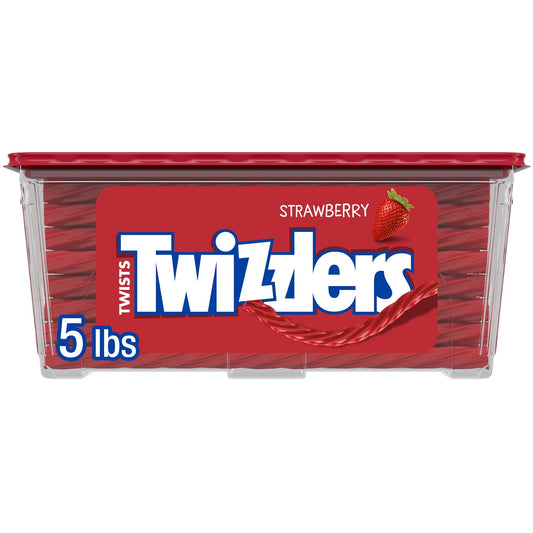 There's no party like a TWIZZLERS candy party! Seriously though, TWIZZLERS Twists strawberry flavored chewy candies are too fun not to enjoy with family and friends at every movie marathon, birthday party and tailgate. With a box of strawberry flavored chewy candies ready for action, you'll never find yourself without a delicious shareable snack. Bite both ends of a TWIZZLERS Twists candy off to create a straw, then dip your straw into a cold glass of milk, a steaming hot chocolate or a frothy milkshake. If