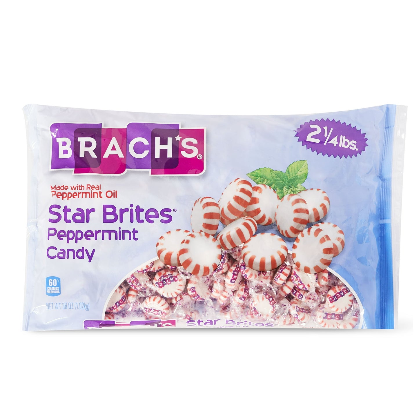 Brach's Star Brites Hard Candy is a deliciously sweet candy, loved among candy fanatics. This old fashioned candy brings a refreshing taste of nostalgia to your tastebuds old school candy fun. The fresh mint hard candy taste will keep you coming back for more. A classic fun candy experience that begs to be shared with friends, family, and co-workers. Each individually wrapped piece of hard candy will spark beautiful, flavor-filled moments. Brachs peppermint candy is made with real peppermint oil to make eve