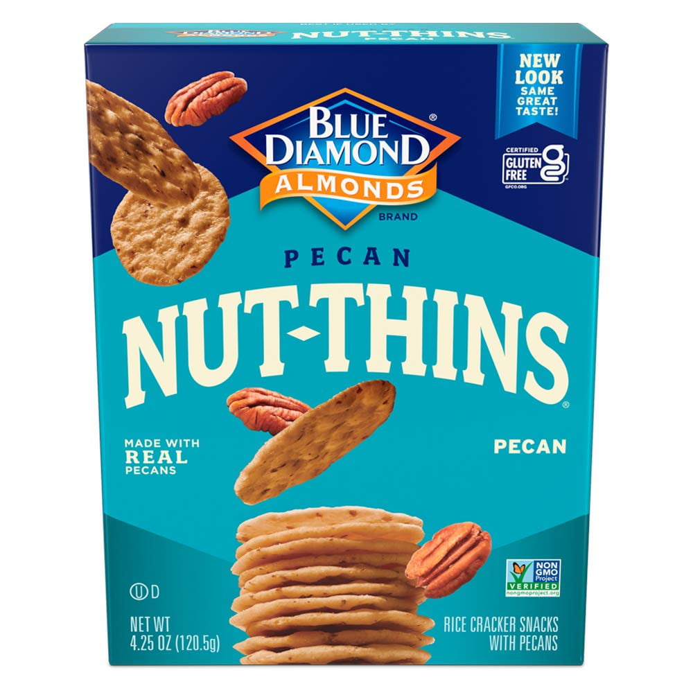 Our Southern friends who grow pecans agree that Nut Thins is a great way to enjoy their nutty richness. Made from rice flour and pecans and baked with no added oil, they're the perfect guilt-free snack!