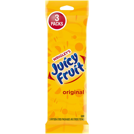 Who likes to smile? We're going to need a show of hands, because the happiest mouths are already busy chewing JUICY FRUIT gum. Longer-lasting, JUICY FRUIT Original gum has big fruity flavor that fills your mouth with smiles. And when you're smiling, it's that much easier to connect with those around you. So what are you waiting for? It's time to start enjoying yourself with JUICY FRUIT gum.