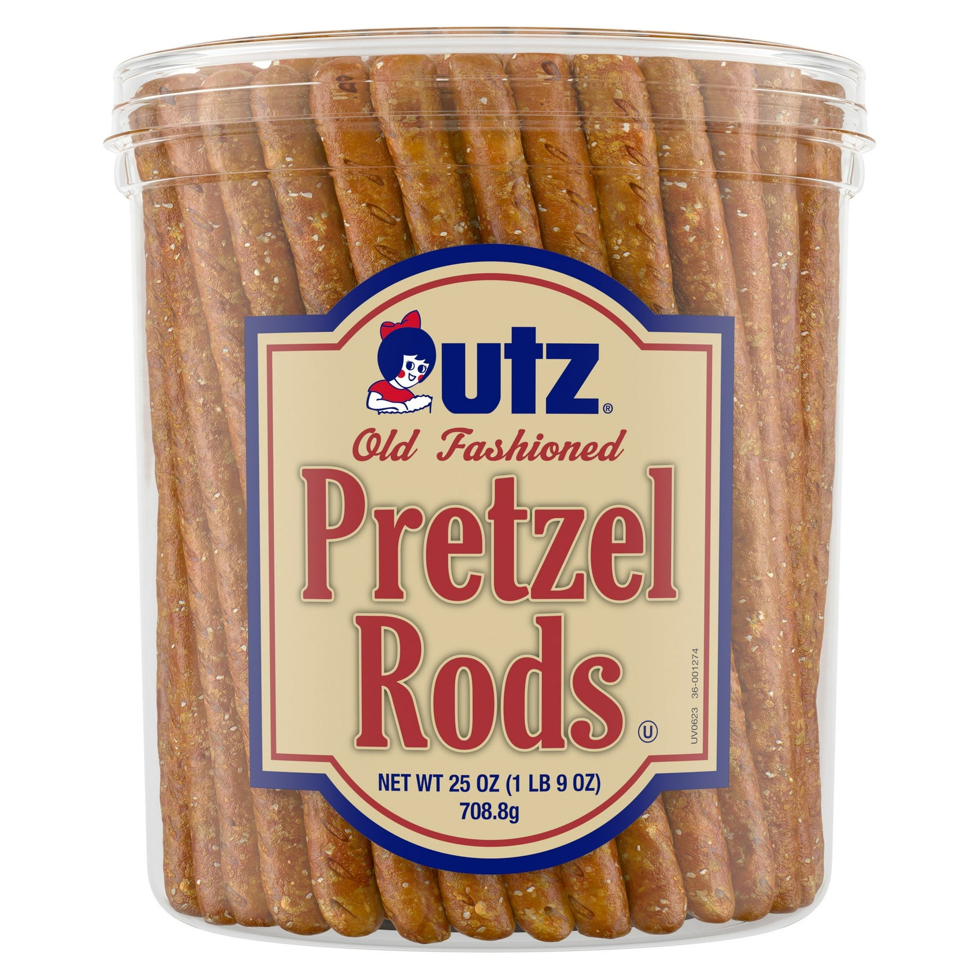 Step back in time and savor the classic goodness of Utz Old Fashioned Pretzel Rods Barrel – an all-time favorite snack that has stood the test of time! Inside this 25 oz barrel, you will find crispy, salty pretzel rods that will transport your taste buds to a simpler era. These pretzel rods are the ultimate companions for your snacking adventures. With their iconic shape, they are perfect for dipping into your favorite spreads, or you can enjoy them just as they are – crunchy, savory, and oh-so-delicious. W